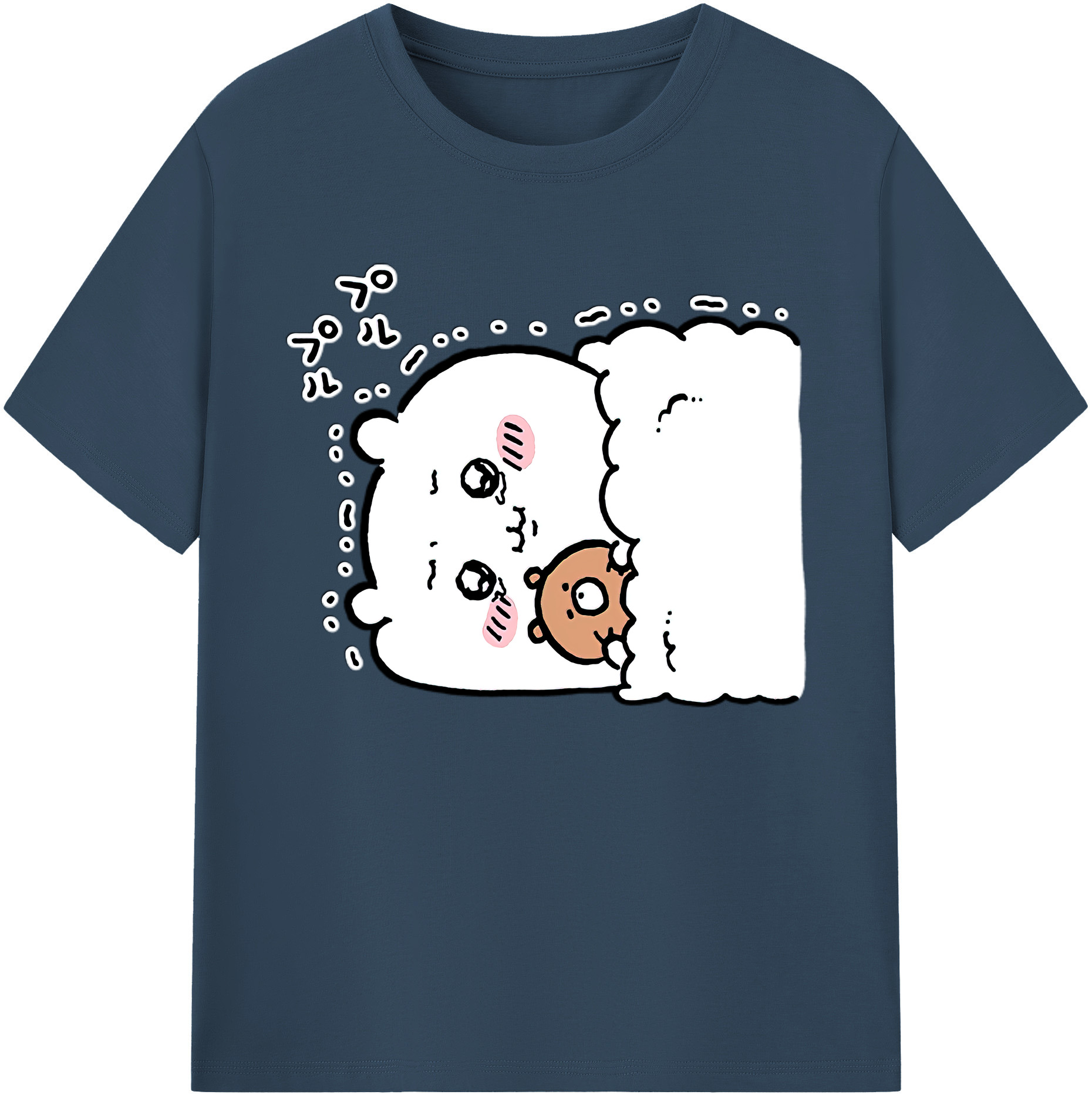 （画像用） ちいかわ ちいかわ Chii-kawa chiikawa 綿100％ メンズ半袖Tシャツ｜肌触りやわらか＆通気性
