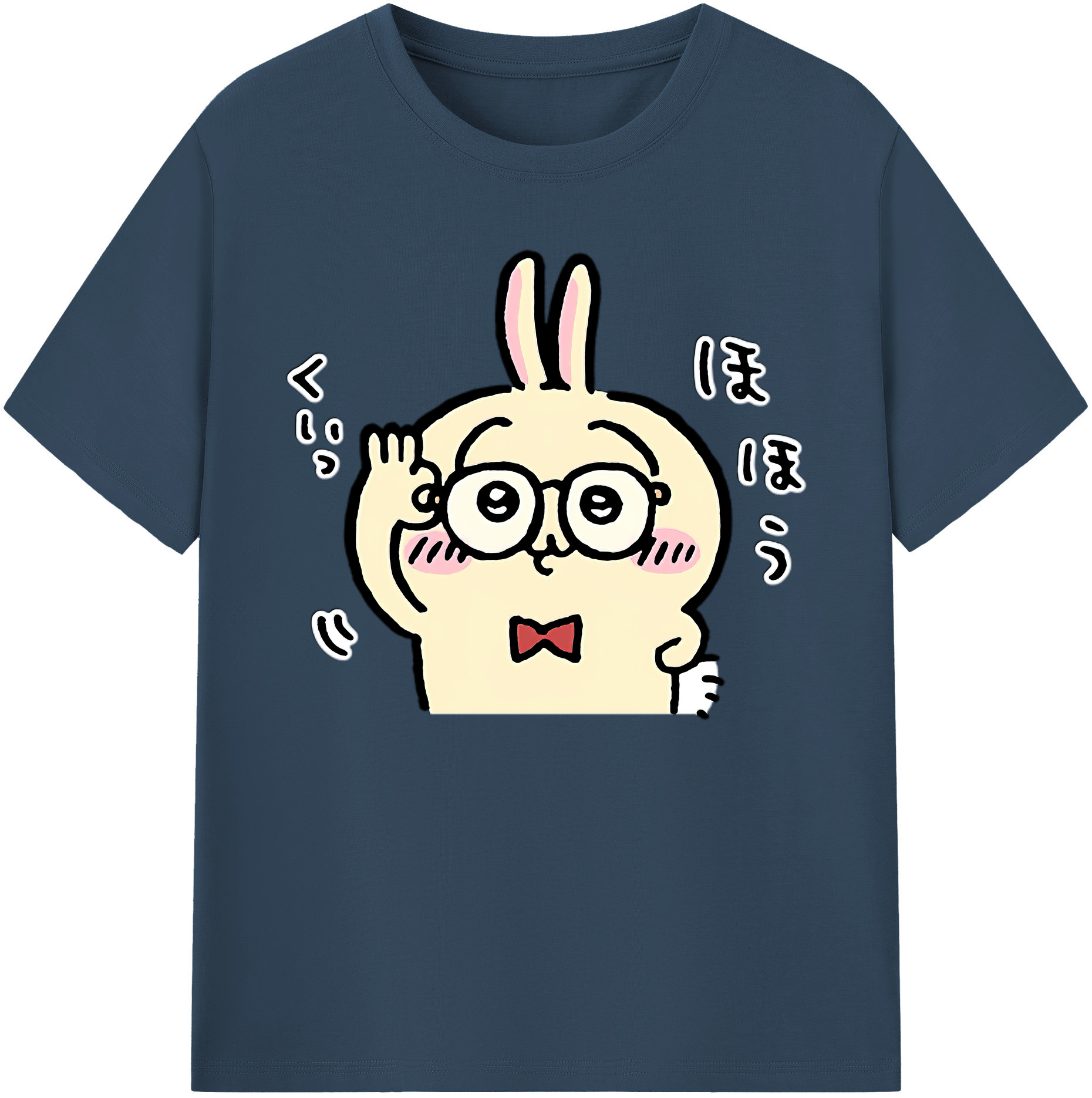（画像用） ちいかわ うさぎ Chii-kawa usagi 綿100％ メンズ半袖Tシャツ｜肌触りやわらか＆通気性