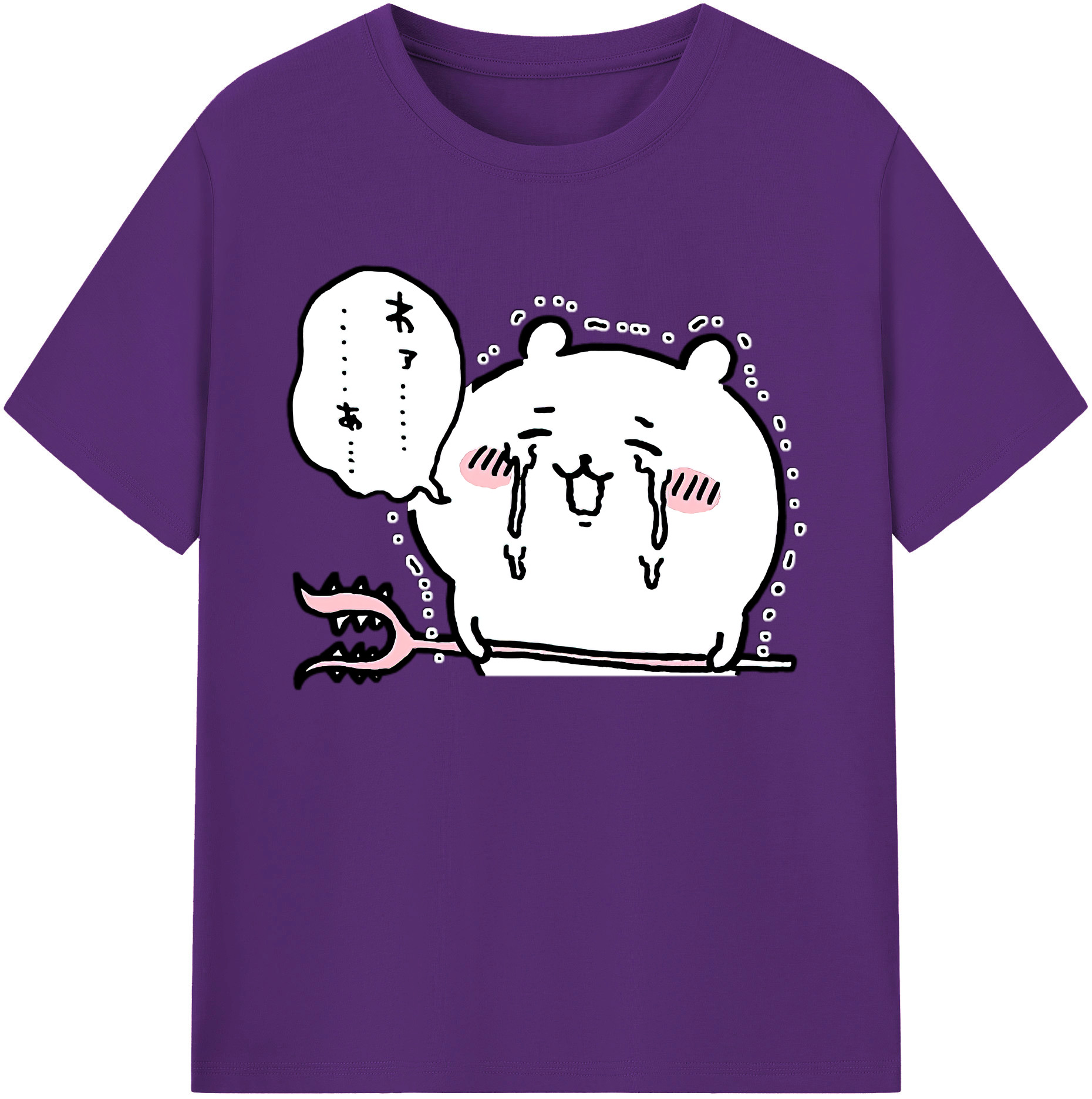 （画像用） ちいかわ ちいかわ Chii-kawa chiikawa 綿100％ メンズ半袖Tシャツ｜肌触りやわらか＆通気性