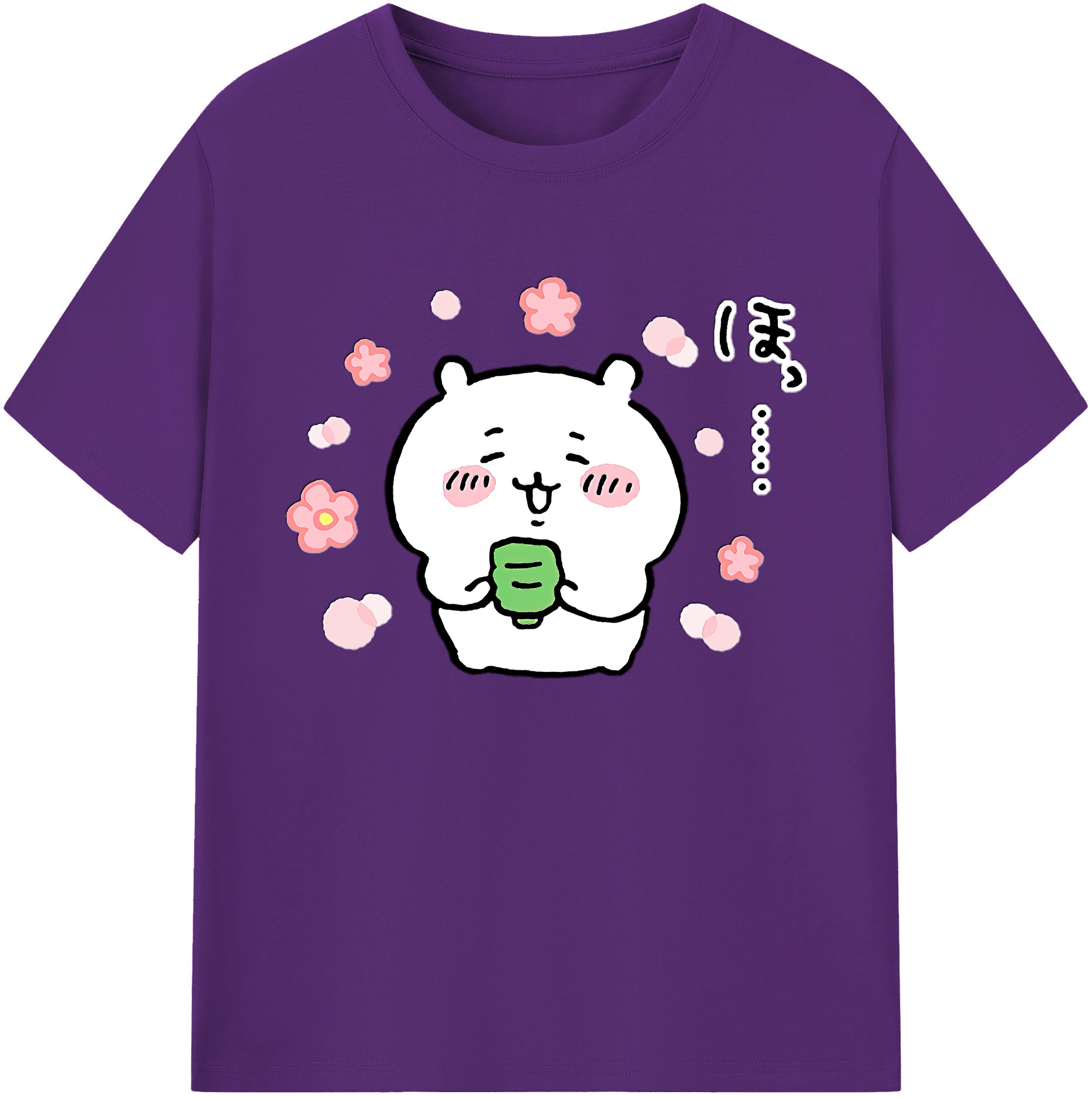 （画像用） ちいかわ ちいかわ Chii-kawa chiikawa 綿100％ メンズ半袖Tシャツ｜肌触りやわらか＆通気性