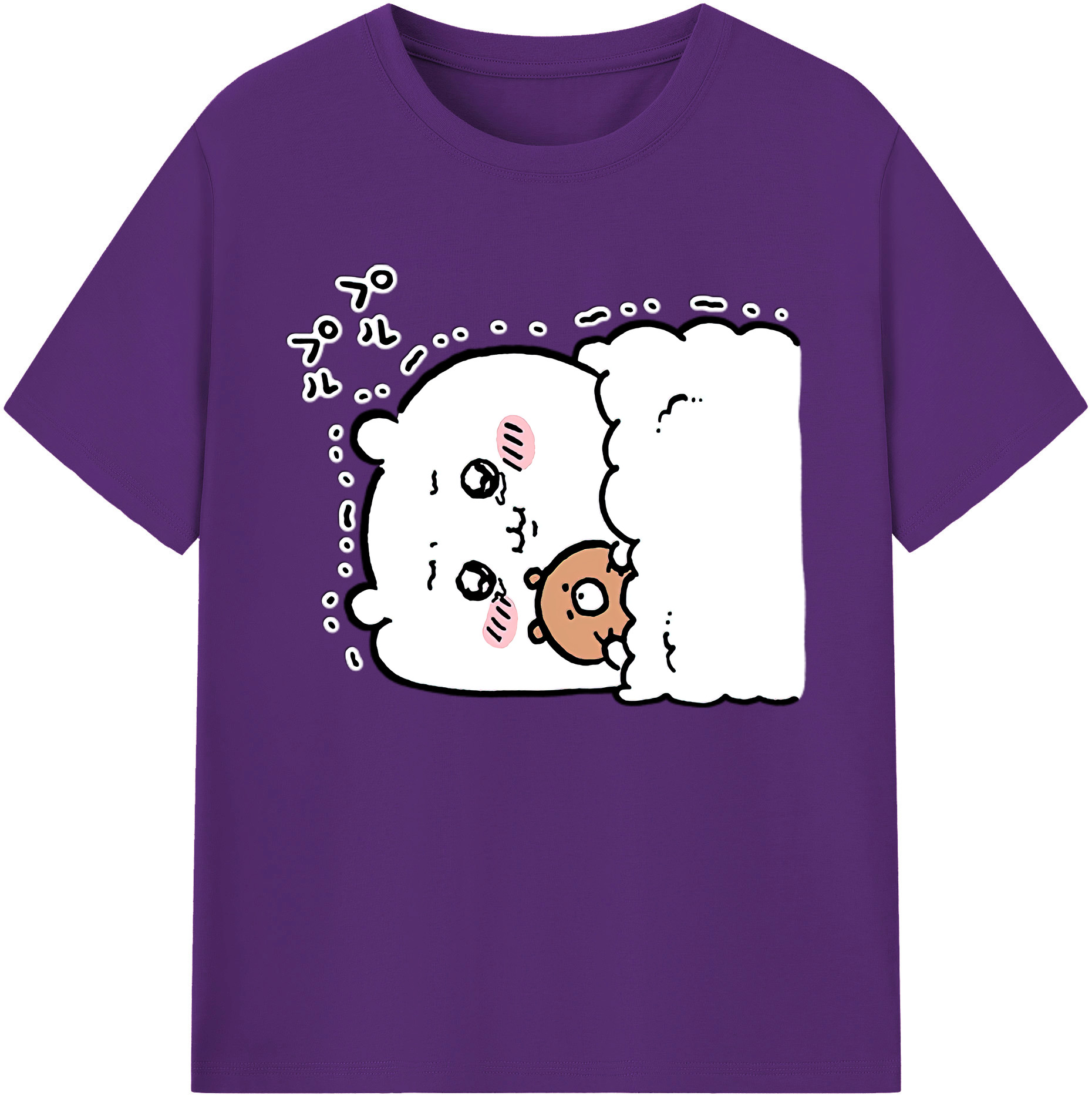 （画像用） ちいかわ ちいかわ Chii-kawa chiikawa 綿100％ メンズ半袖Tシャツ｜肌触りやわらか＆通気性