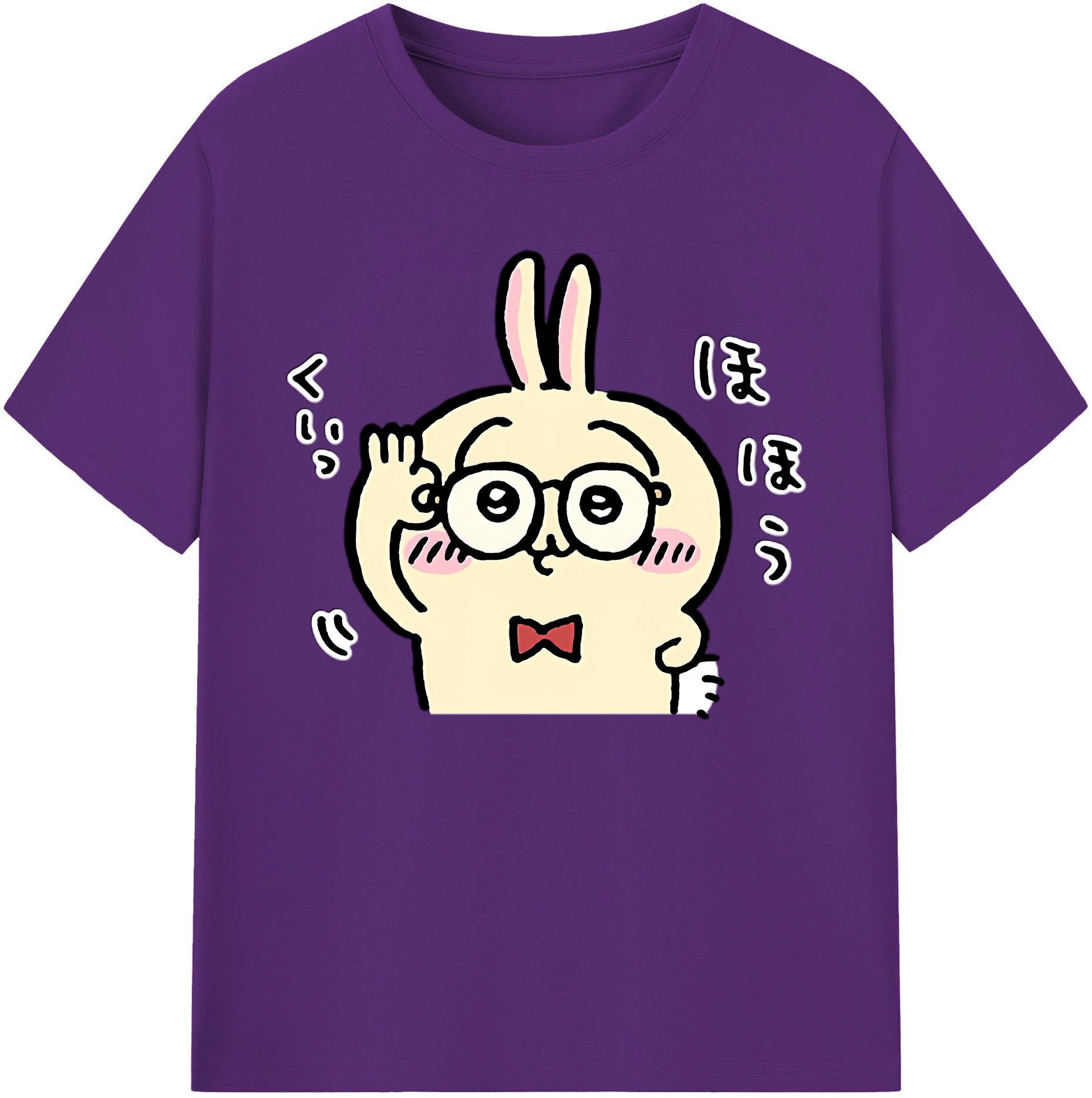 （画像用） ちいかわ うさぎ Chii-kawa usagi 綿100％ メンズ半袖Tシャツ｜肌触りやわらか＆通気性