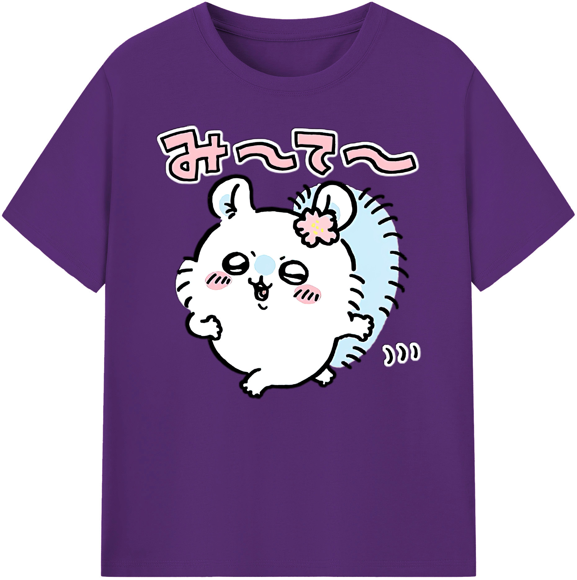 （画像用） ちいかわ モモンガ Chii-kawa Momonga 綿100％ メンズ半袖Tシャツ｜肌触りやわらか＆通気性