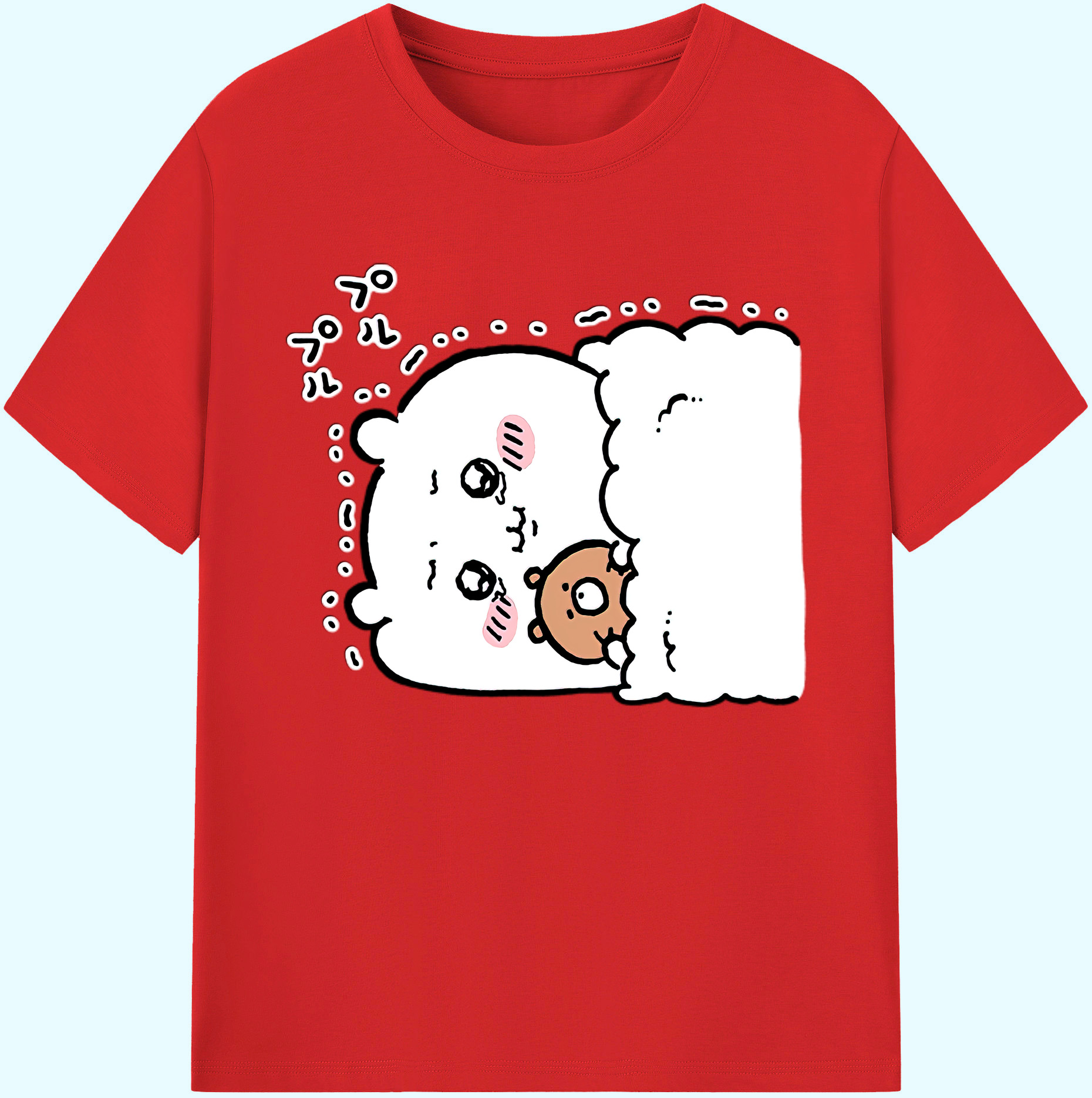 （画像用） ちいかわ ちいかわ Chii-kawa chiikawa 綿100％ メンズ半袖Tシャツ｜肌触りやわらか＆通気性