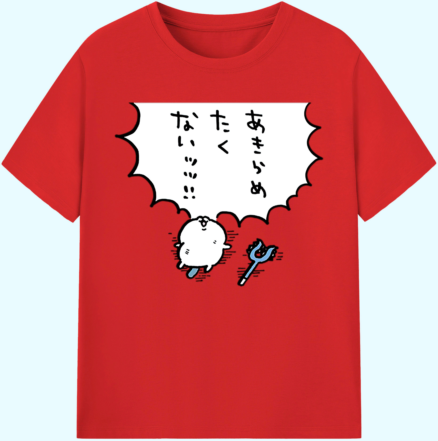 （画像用） ちいかわ ちいかわ Chii-kawa chiikawa 綿100％ メンズ半袖Tシャツ｜肌触りやわらか＆通気性