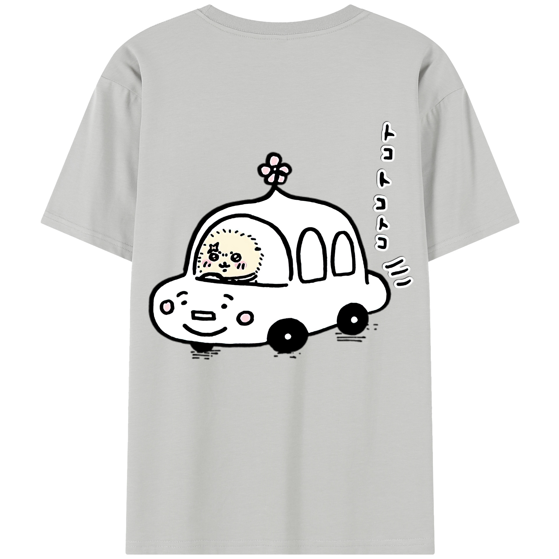（画像用） ちいかわ ラッコ Chii-kawa Sea otter レディース半袖Tシャツ(バックプリント)