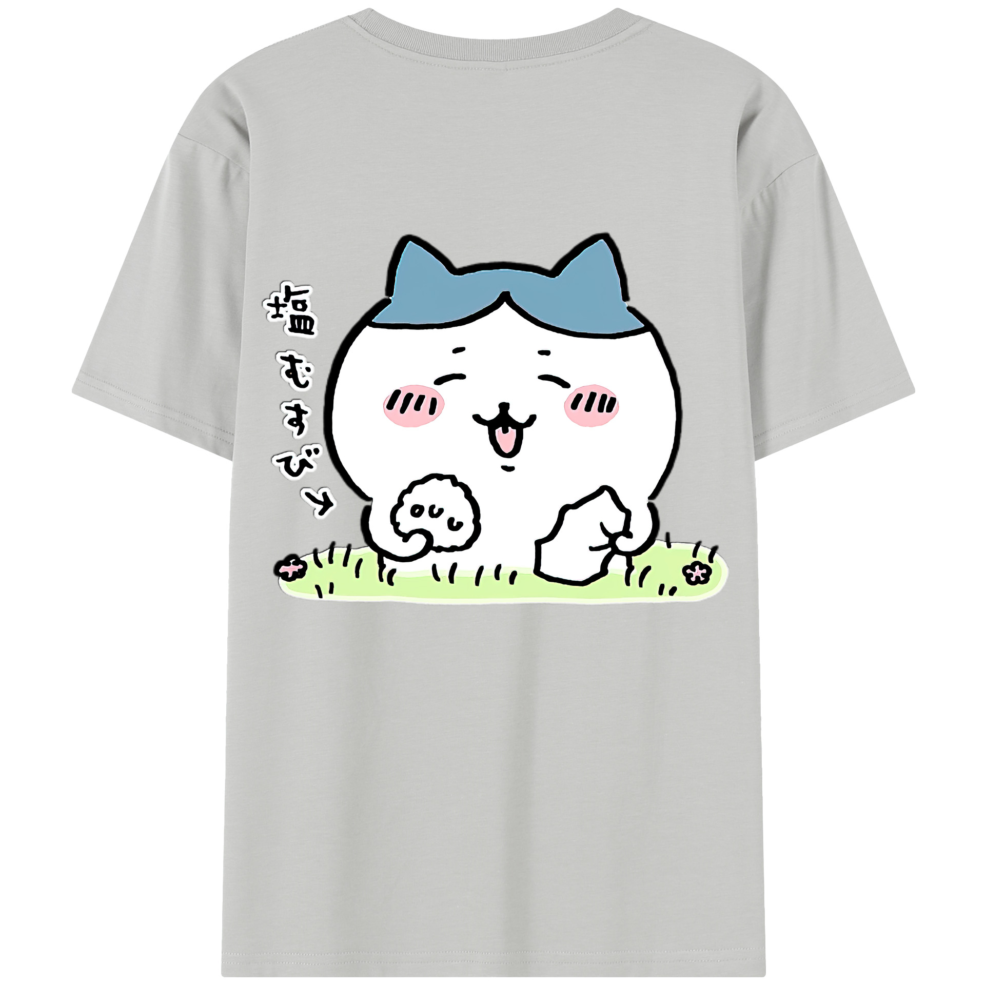 （画像用） ちいかわ ハチワレ Chii-kawa hachiware レディース半袖Tシャツ(バックプリント)
