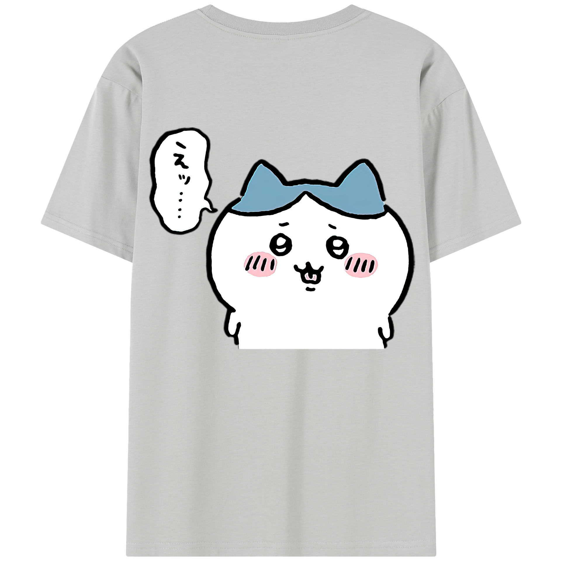 （画像用） ちいかわ ハチワレ Chii-kawa hachiware レディース半袖Tシャツ(バックプリント)