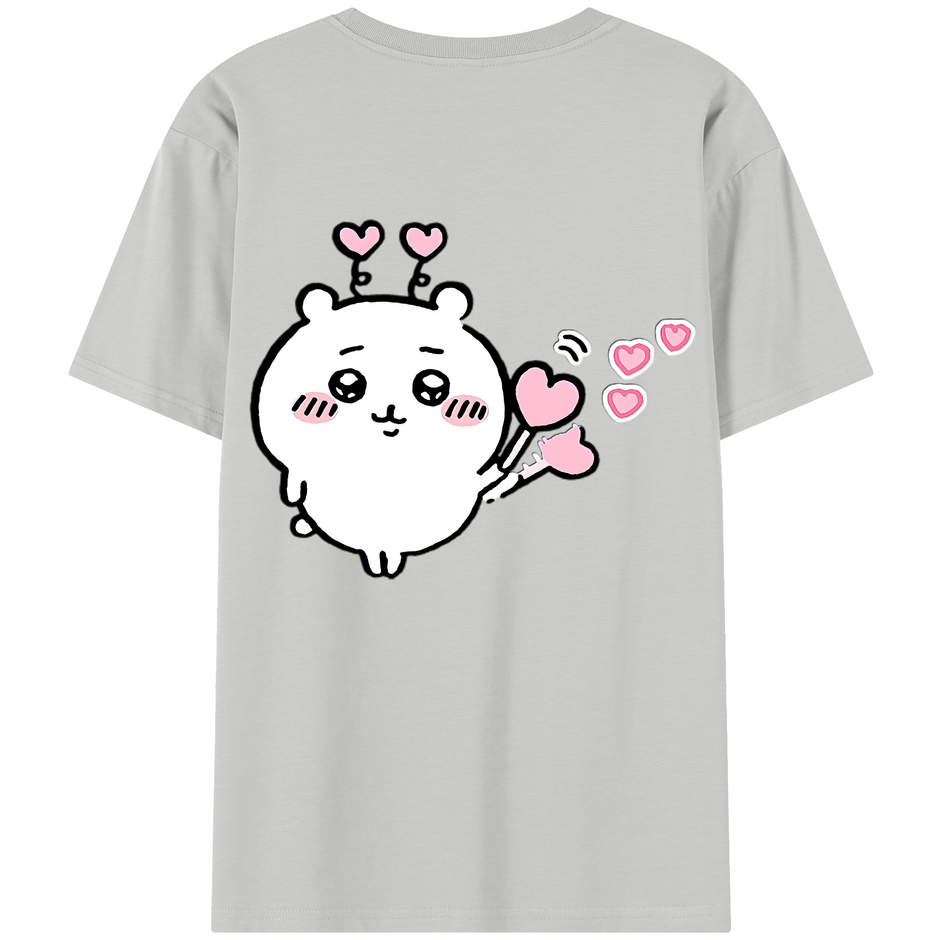 （画像用） ちいかわ ちいかわ Chii-kawa chiikawa レディース半袖Tシャツ(バックプリント)