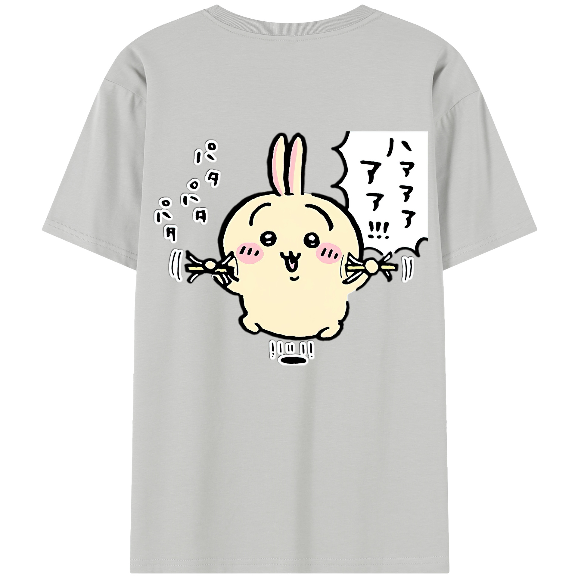 （画像用） ちいかわ うさぎ Chii-kawa usagi レディース半袖Tシャツ(バックプリント)
