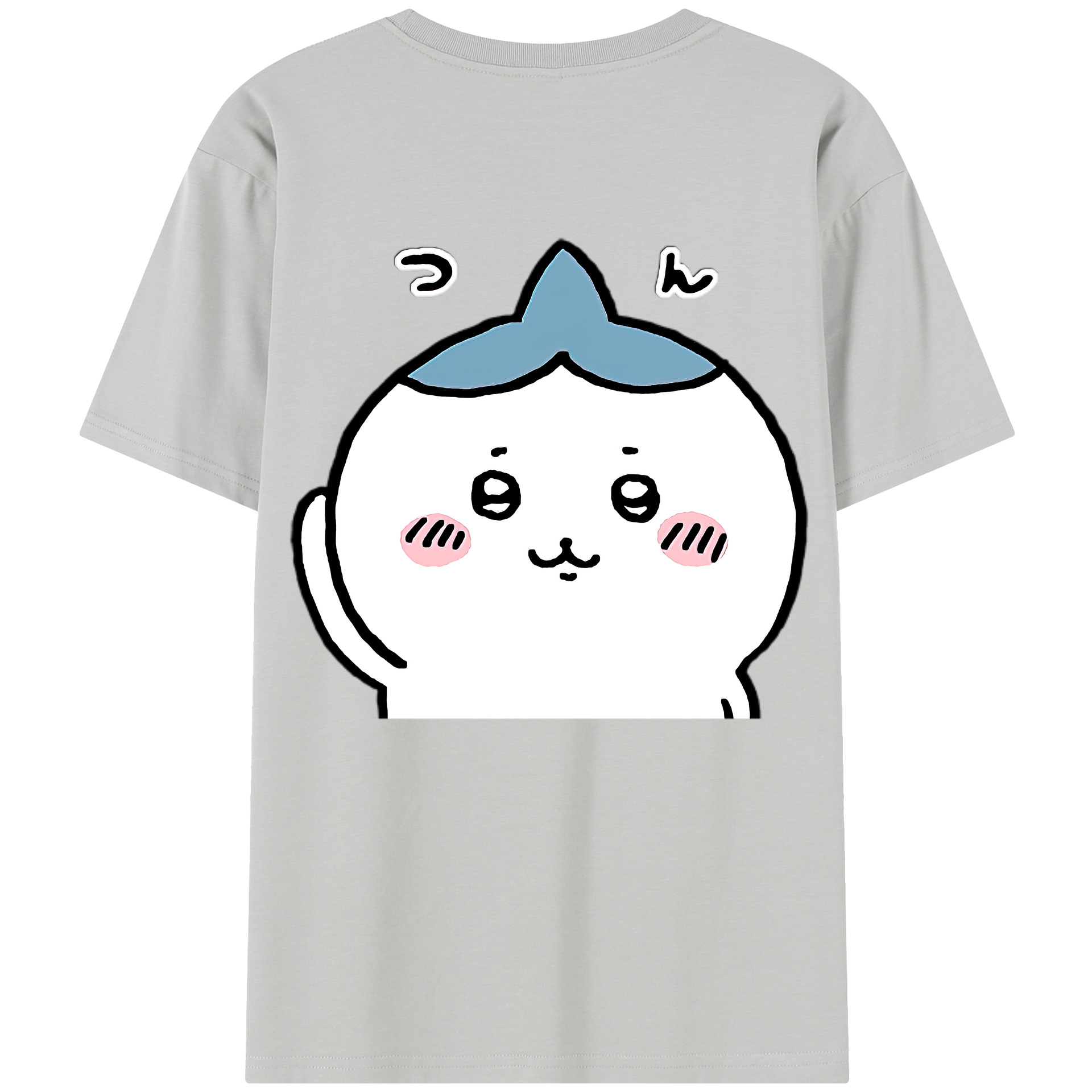（画像用） ちいかわ ハチワレ Chii-kawa hachiware レディース半袖Tシャツ(バックプリント)