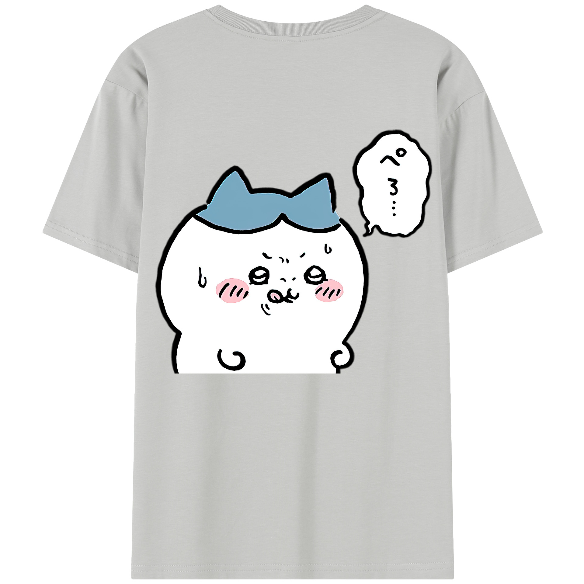 （画像用） ちいかわ ハチワレ Chii-kawa hachiware レディース半袖Tシャツ(バックプリント)