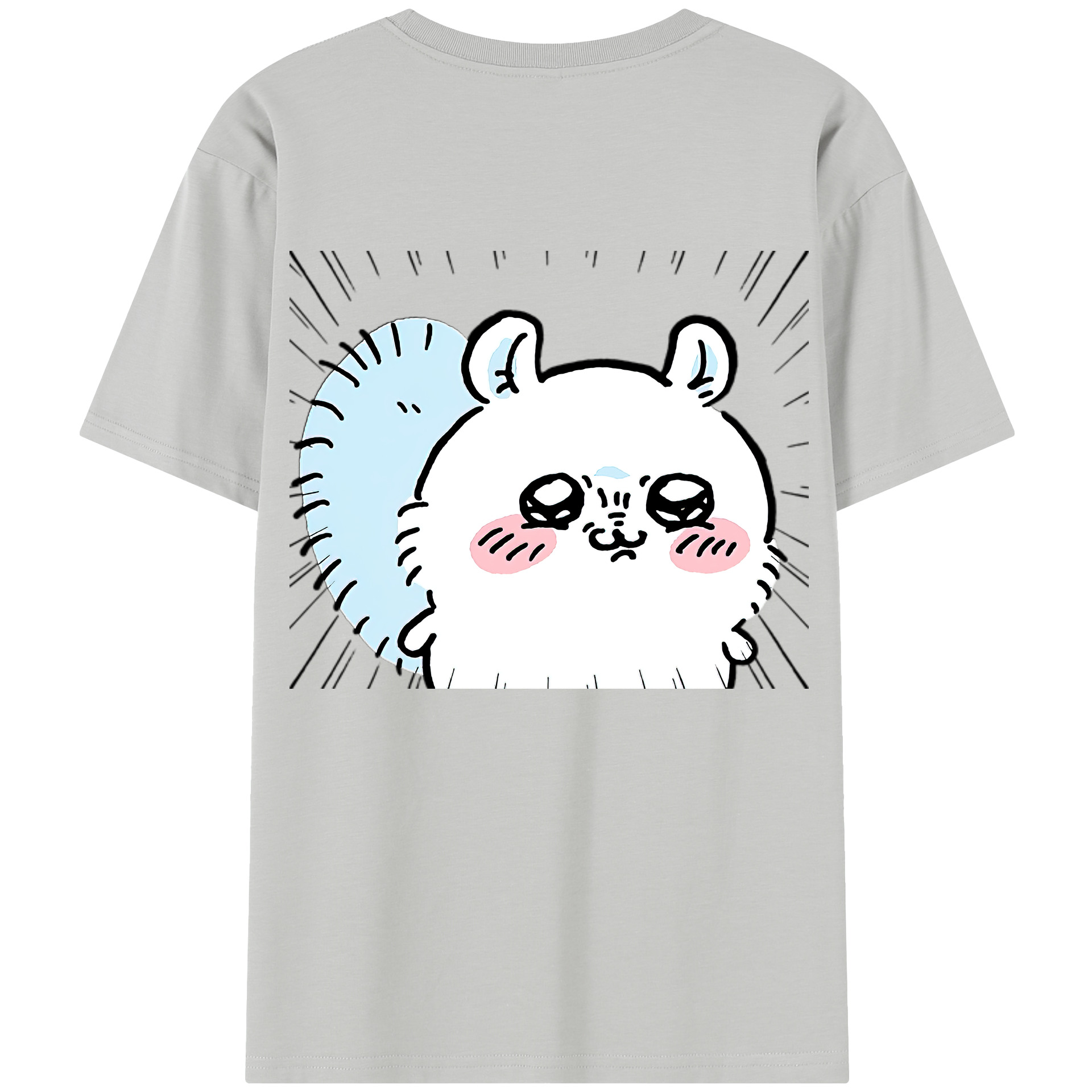 （画像用） ちいかわ モモンガ Chii-kawa Momonga レディース半袖Tシャツ(バックプリント)
