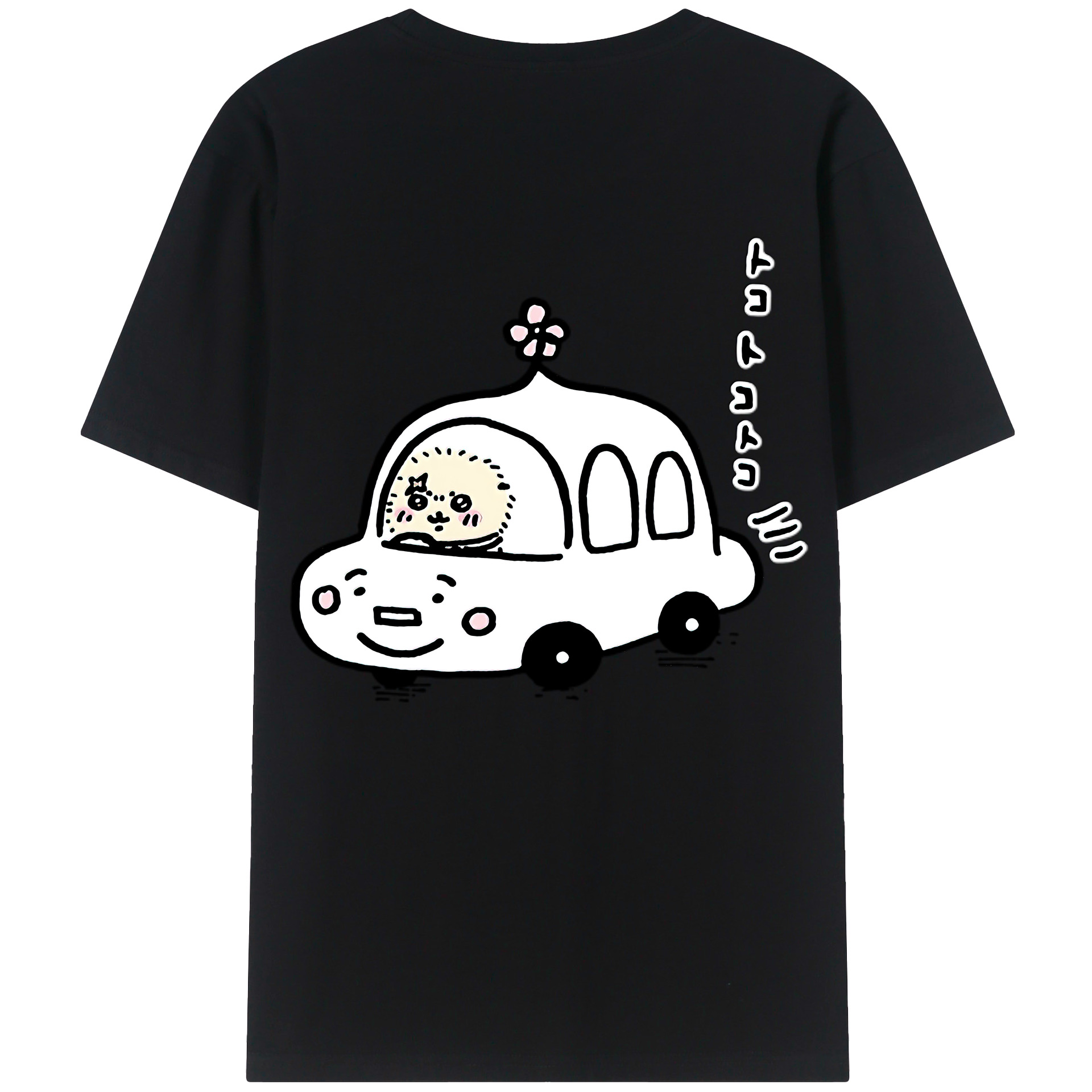 （画像用） ちいかわ ラッコ Chii-kawa Sea otter レディース半袖Tシャツ(バックプリント)