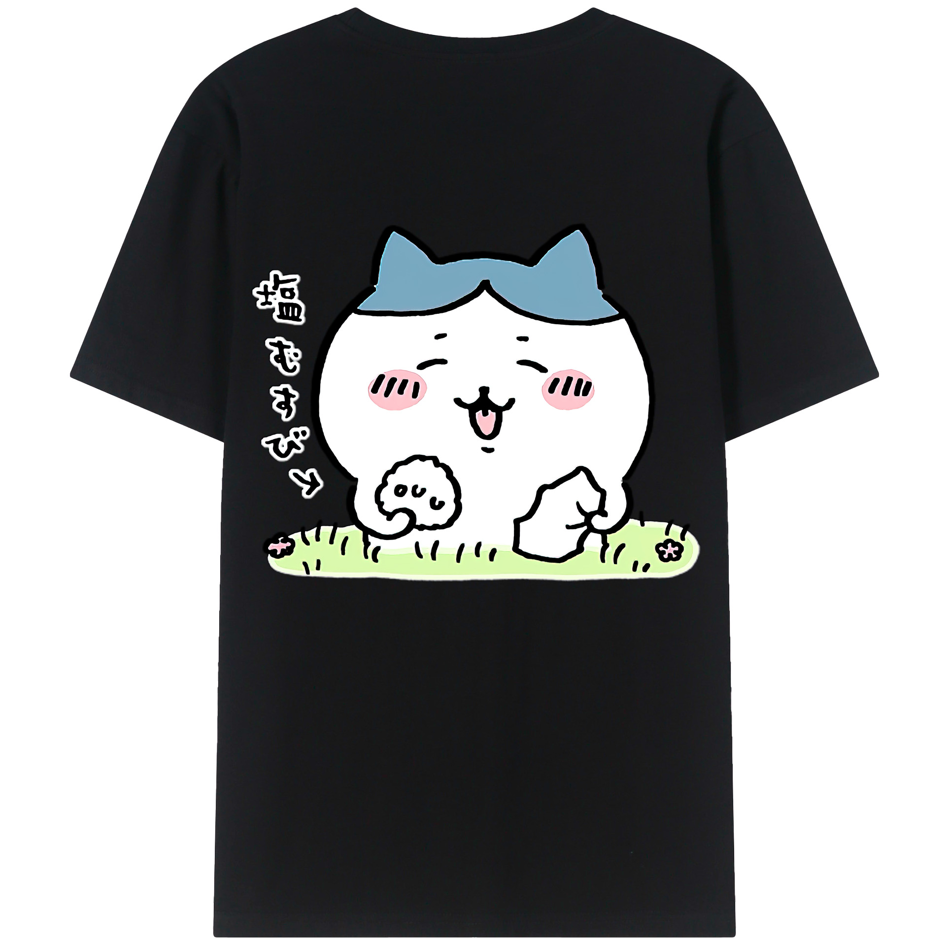 （画像用） ちいかわ ハチワレ Chii-kawa hachiware レディース半袖Tシャツ(バックプリント)