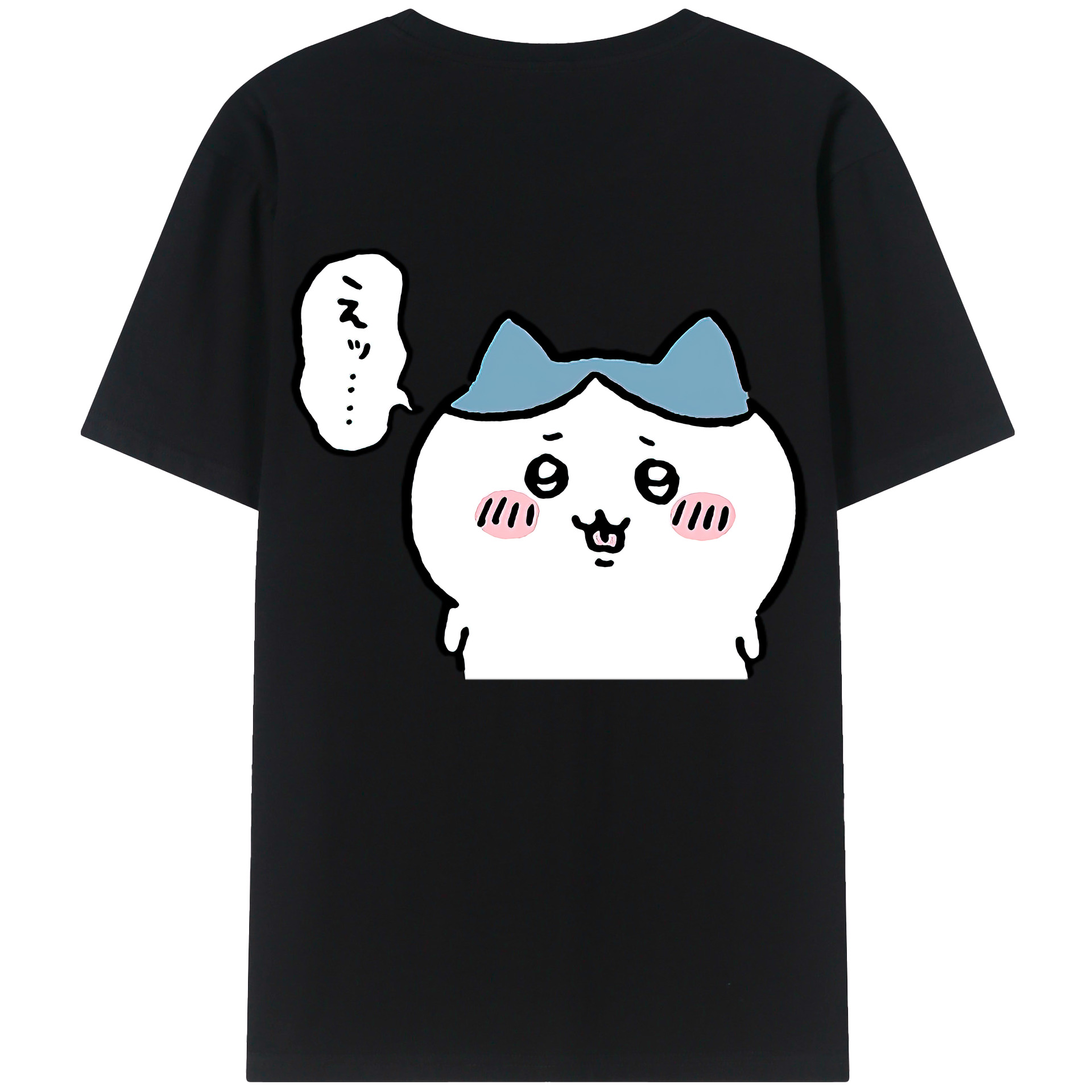 （画像用） ちいかわ ハチワレ Chii-kawa hachiware レディース半袖Tシャツ(バックプリント)