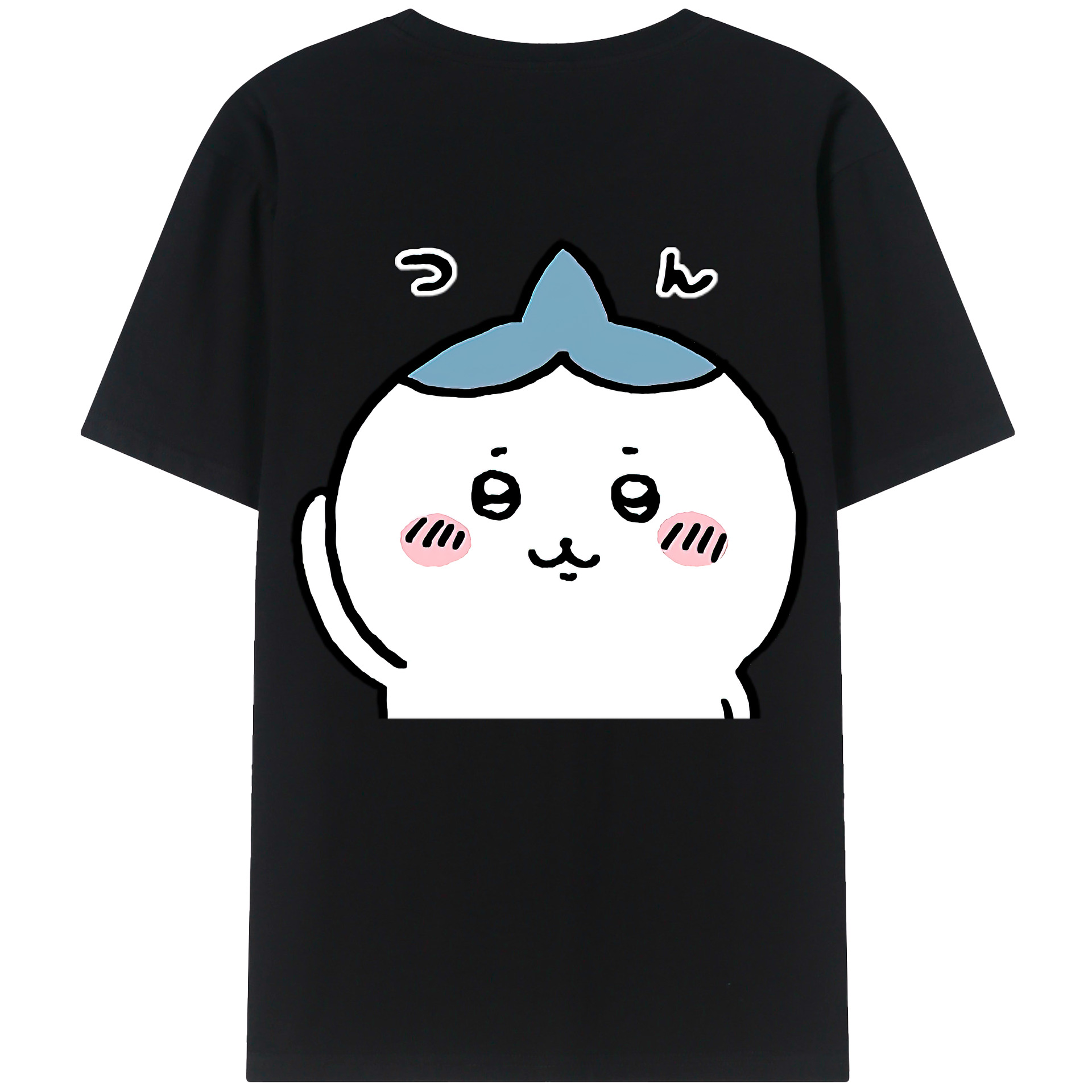 （画像用） ちいかわ ハチワレ Chii-kawa hachiware レディース半袖Tシャツ(バックプリント)