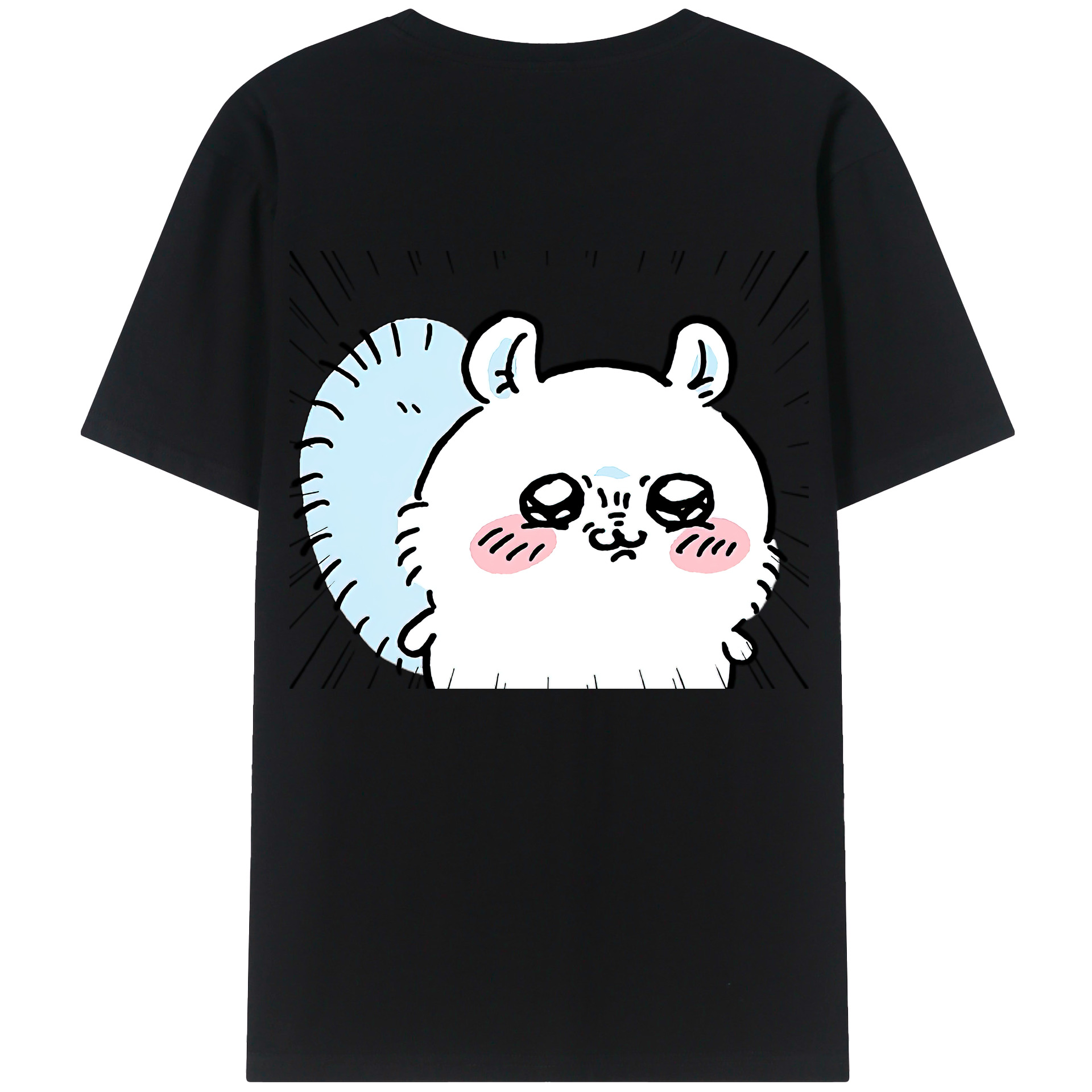 （画像用） ちいかわ モモンガ Chii-kawa Momonga レディース半袖Tシャツ(バックプリント)