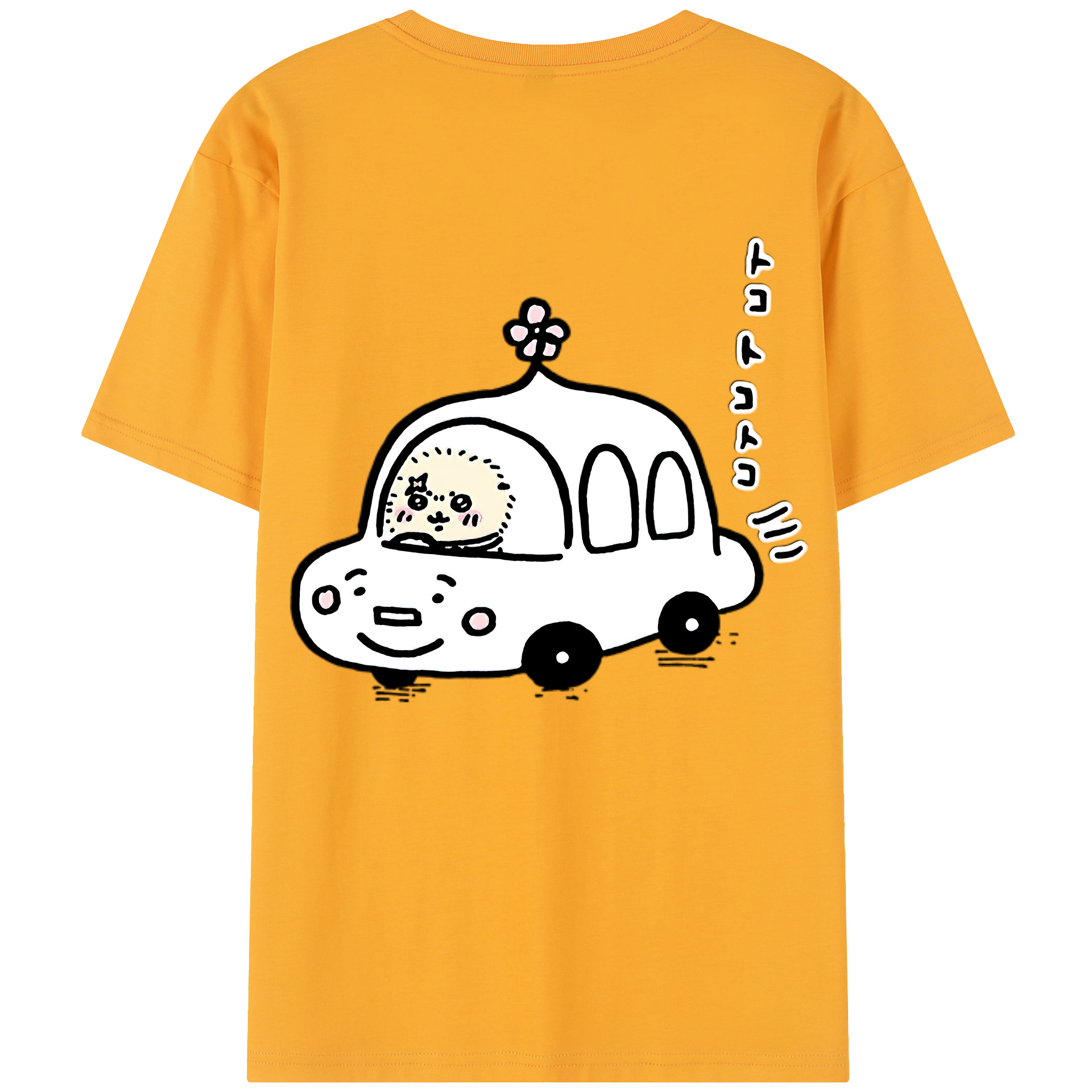 （画像用） ちいかわ ラッコ Chii-kawa Sea otter レディース半袖Tシャツ(バックプリント)