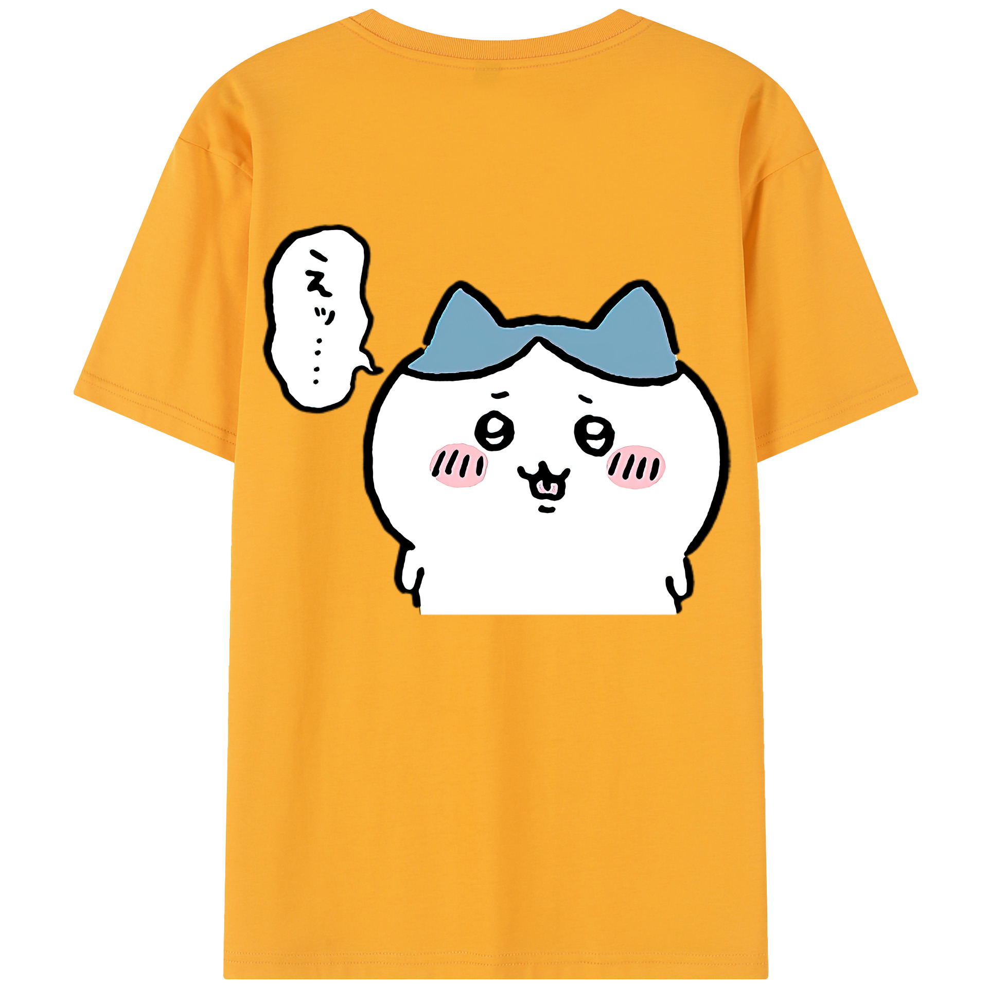 （画像用） ちいかわ ハチワレ Chii-kawa hachiware レディース半袖Tシャツ(バックプリント)