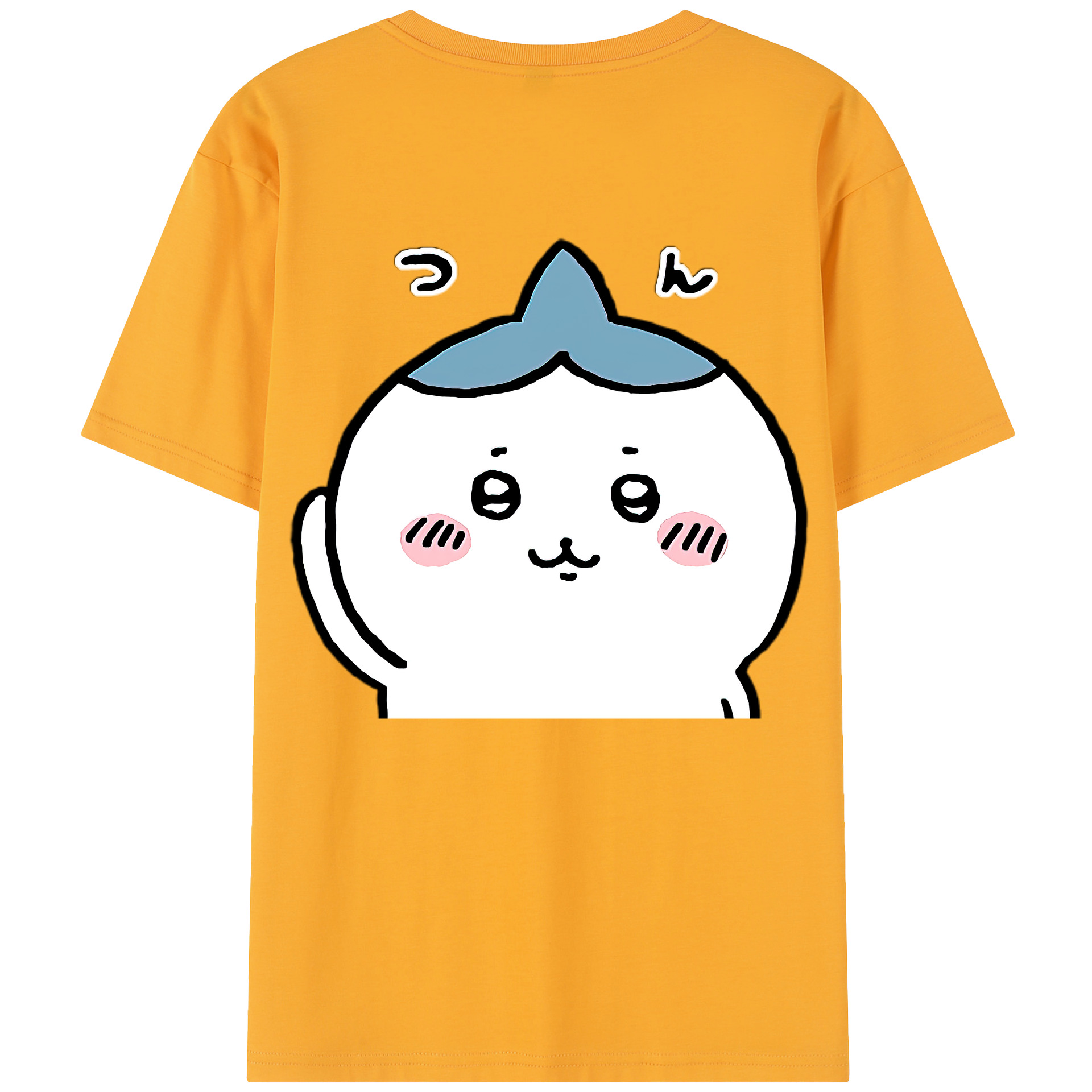 （画像用） ちいかわ ハチワレ Chii-kawa hachiware レディース半袖Tシャツ(バックプリント)