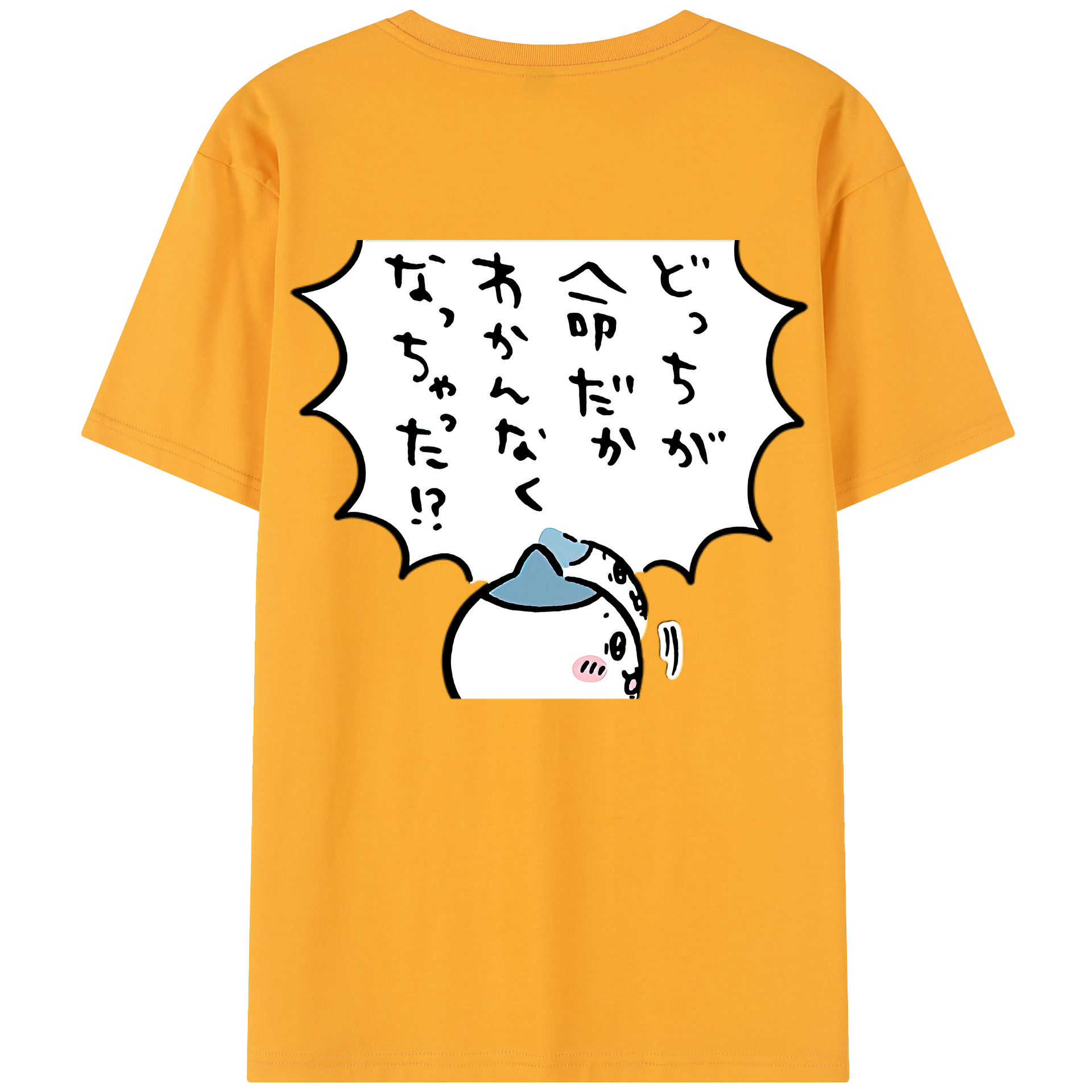 （画像用） ちいかわ ハチワレ Chii-kawa hachiware レディース半袖Tシャツ(バックプリント)