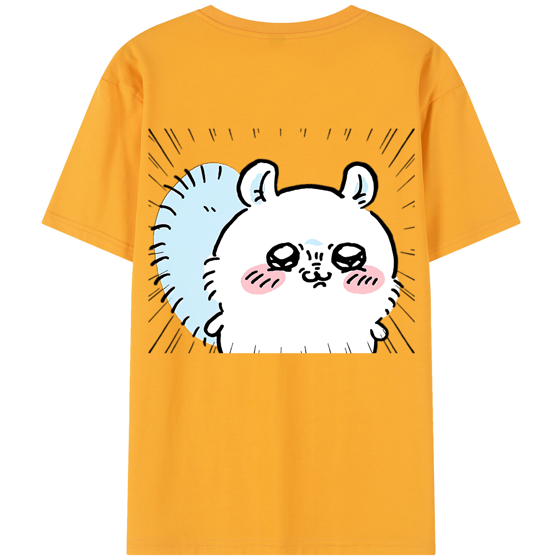 （画像用） ちいかわ モモンガ Chii-kawa Momonga レディース半袖Tシャツ(バックプリント)
