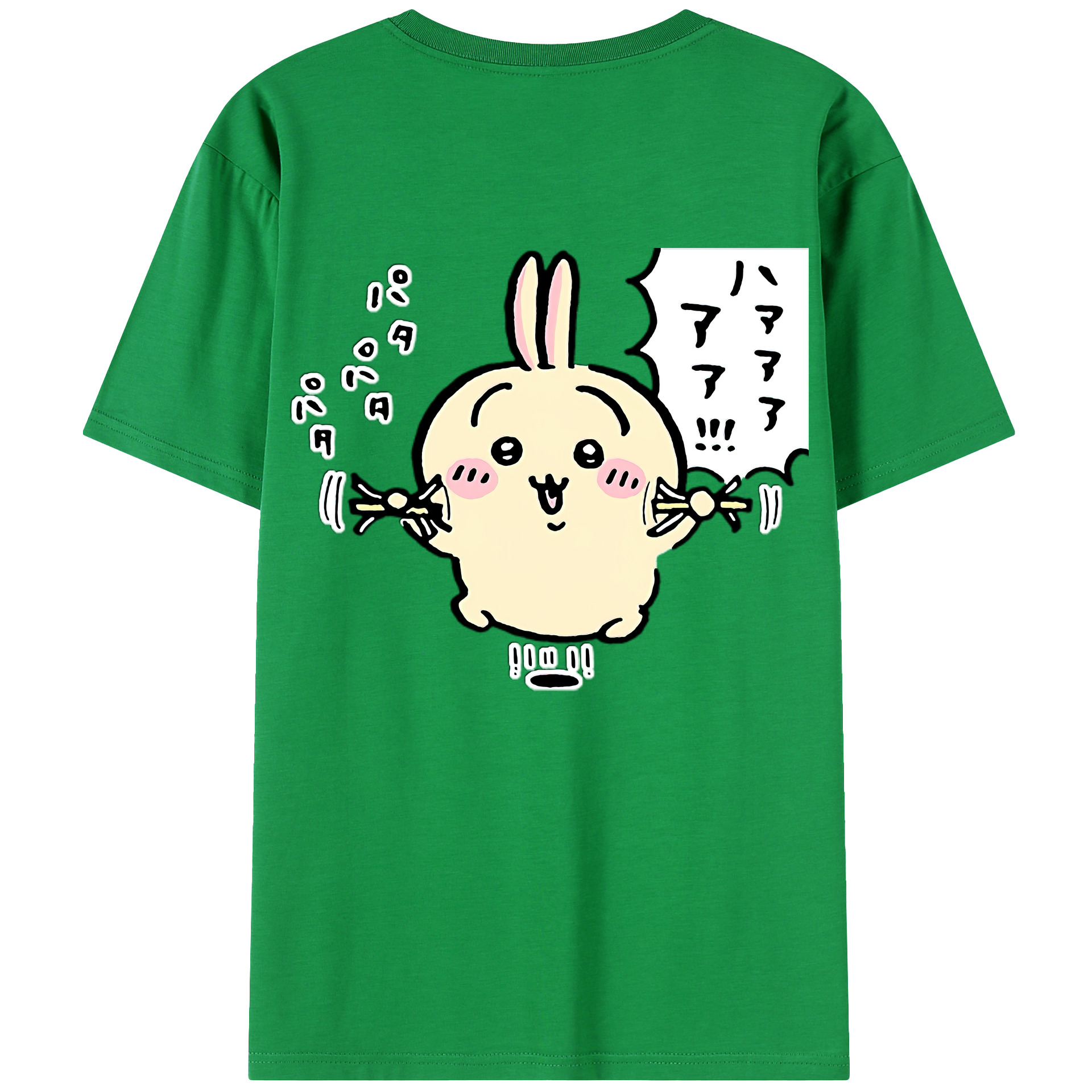 （画像用） ちいかわ うさぎ Chii-kawa usagi レディース半袖Tシャツ(バックプリント)