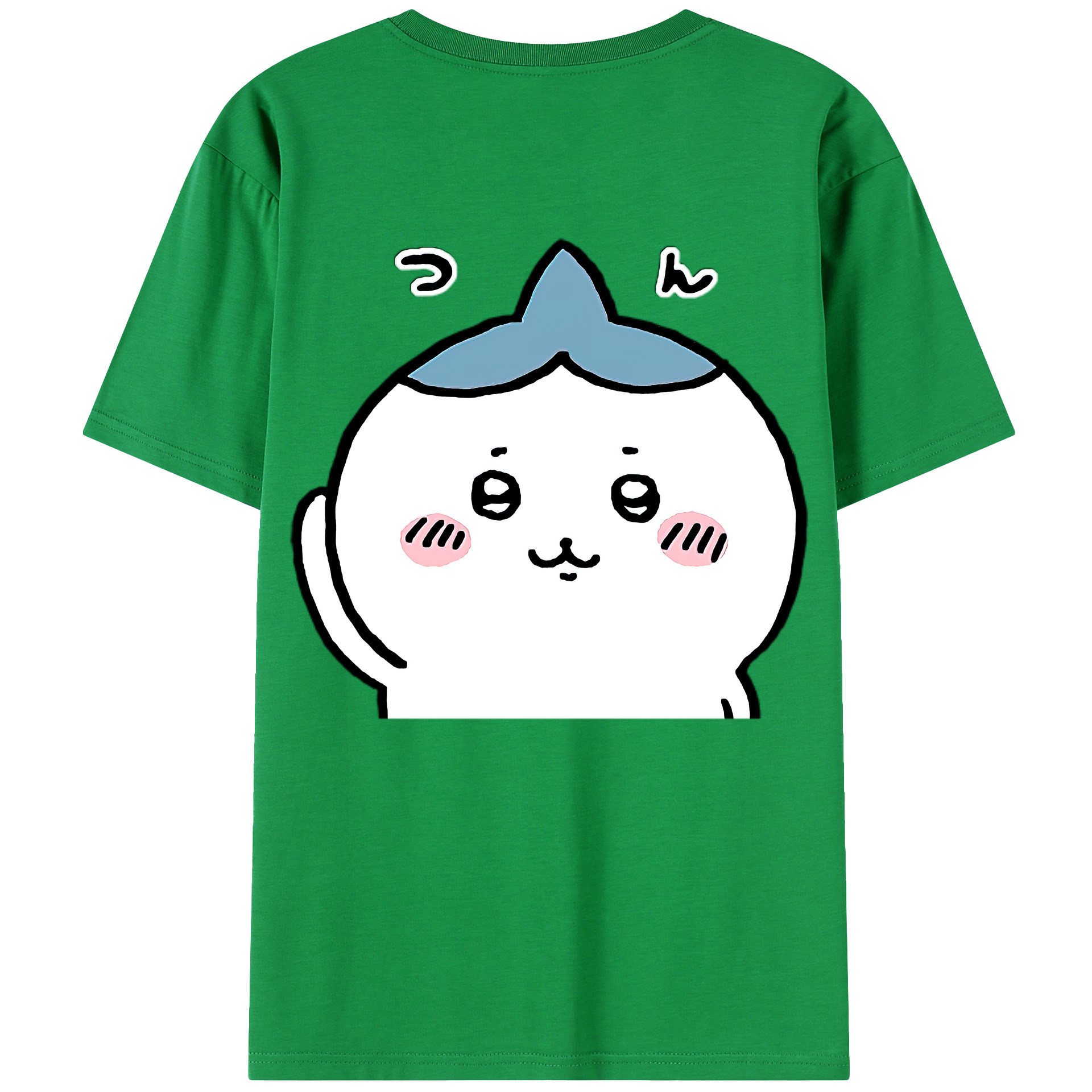 （画像用） ちいかわ ハチワレ Chii-kawa hachiware レディース半袖Tシャツ(バックプリント)
