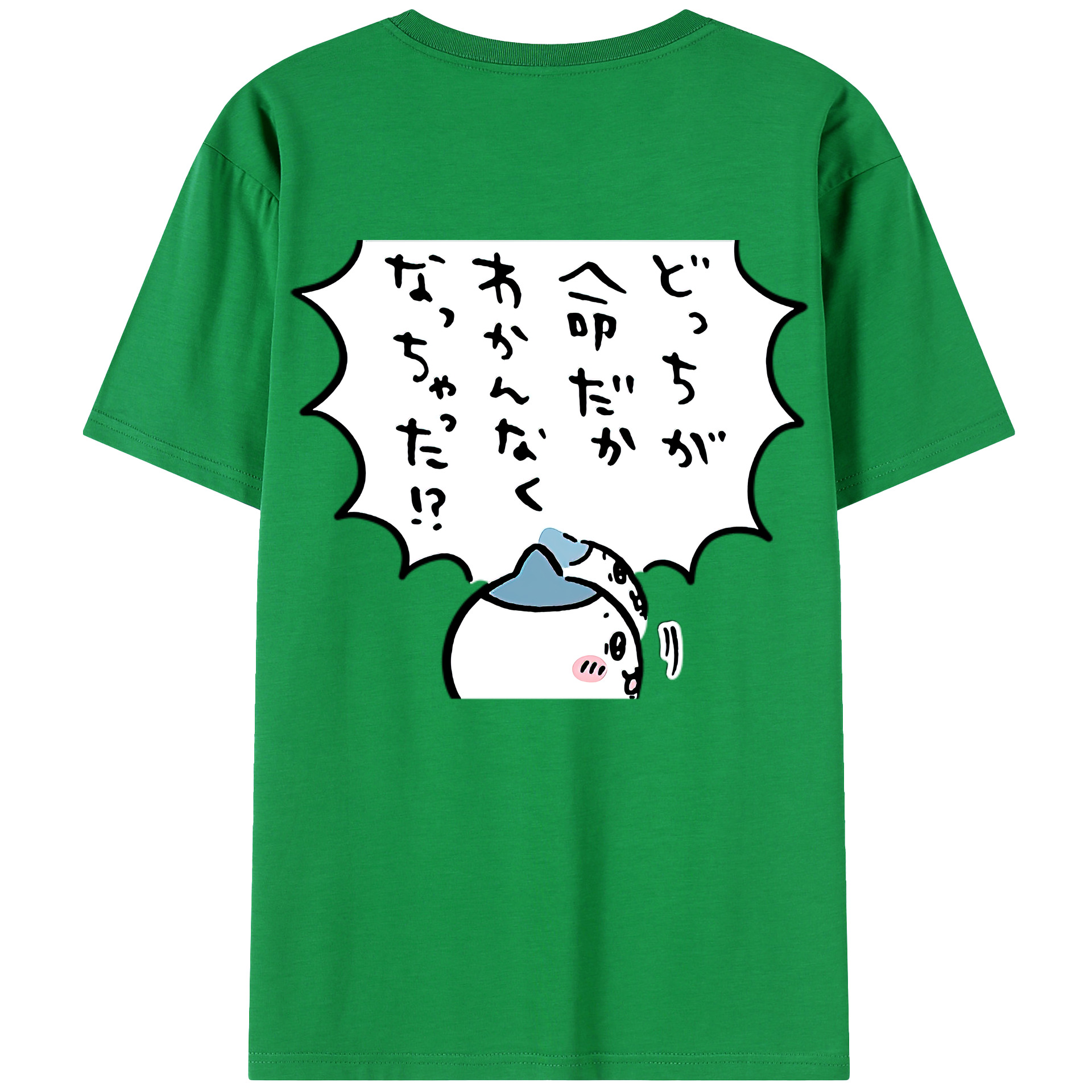 （画像用） ちいかわ ハチワレ Chii-kawa hachiware レディース半袖Tシャツ(バックプリント)