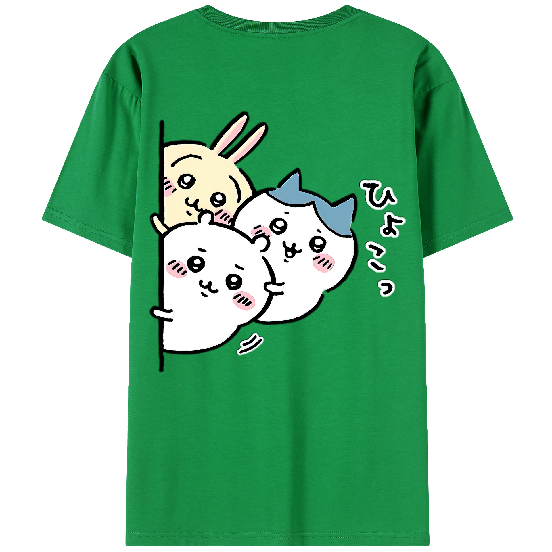 （画像用） ちいかわ うさぎ Chii-kawa usagi レディース半袖Tシャツ(バックプリント)
