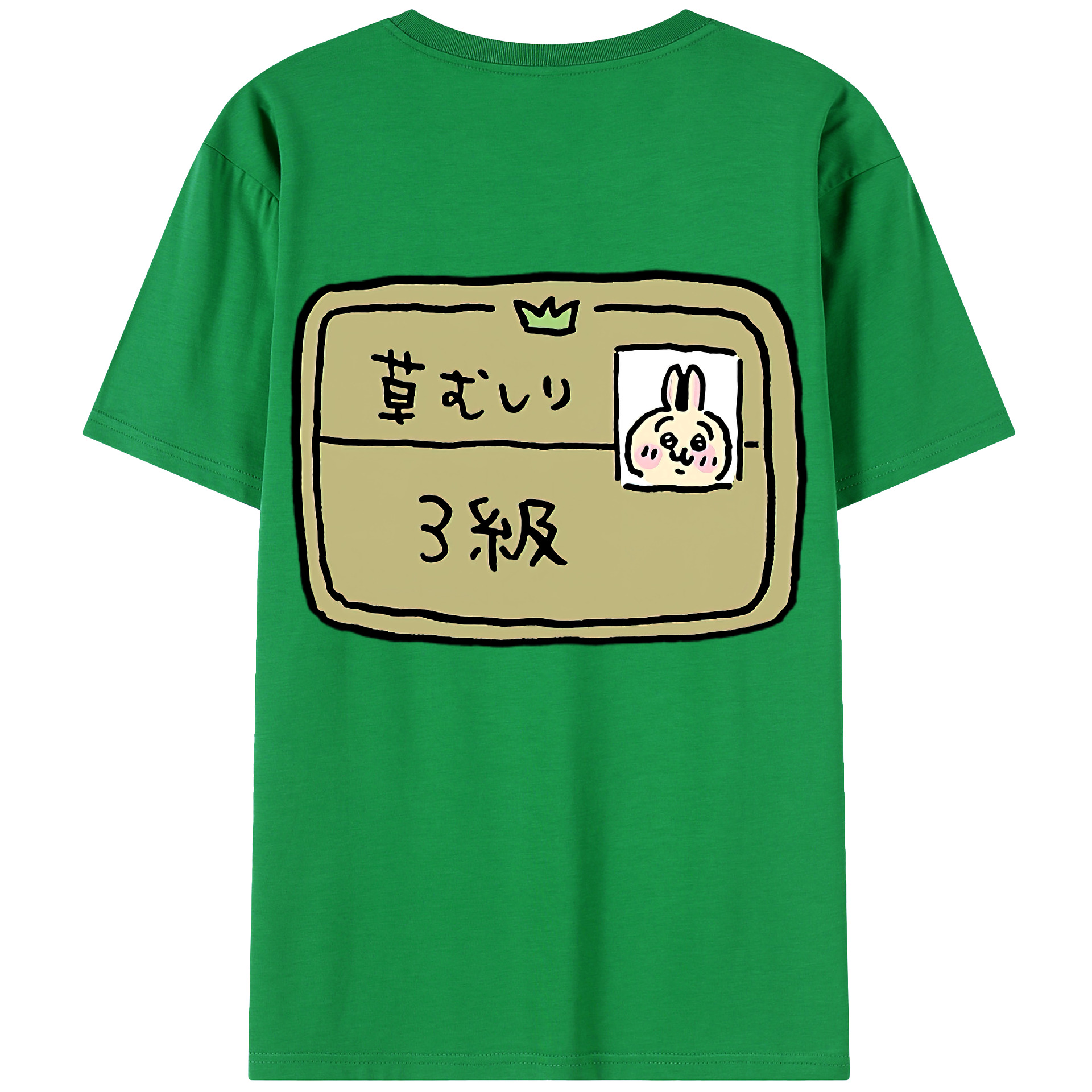 （画像用） ちいかわ うさぎ Chii-kawa usagi レディース半袖Tシャツ(バックプリント)
