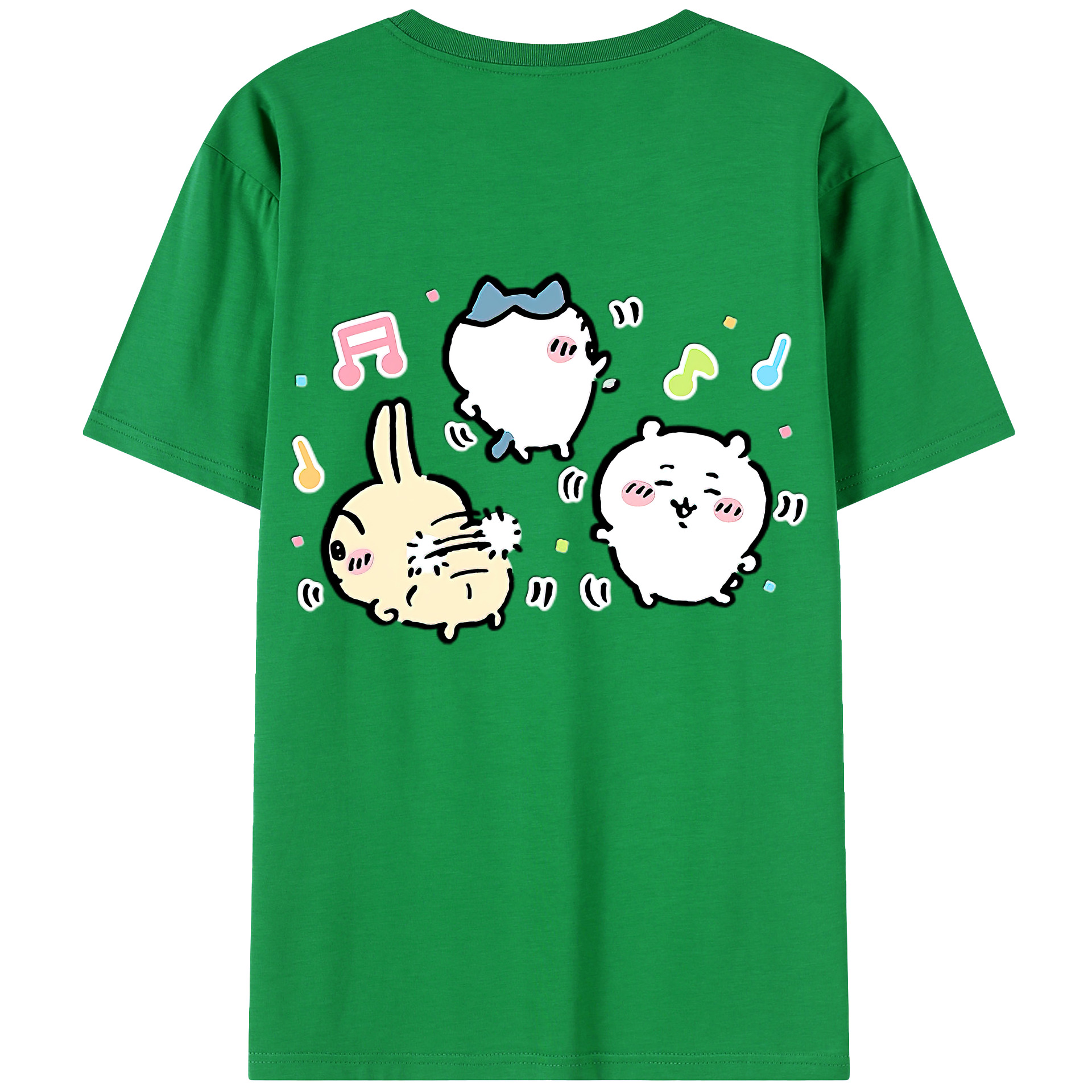 （画像用） ちいかわ うさぎ Chii-kawa usagi レディース半袖Tシャツ(バックプリント)