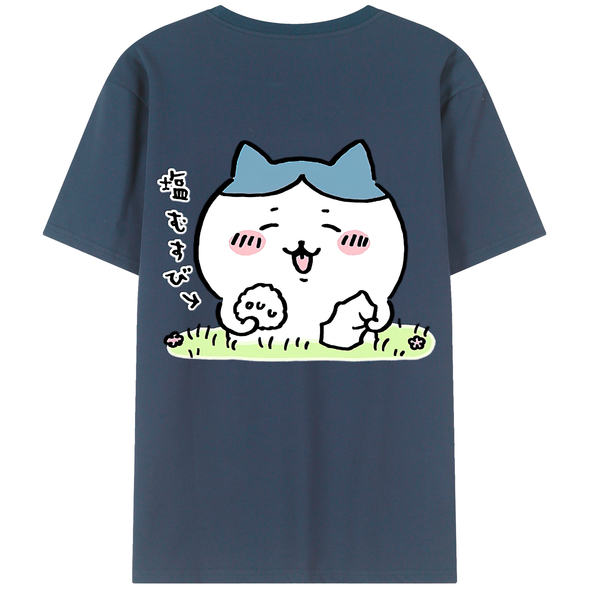 （画像用） ちいかわ ハチワレ Chii-kawa hachiware レディース半袖Tシャツ(バックプリント)
