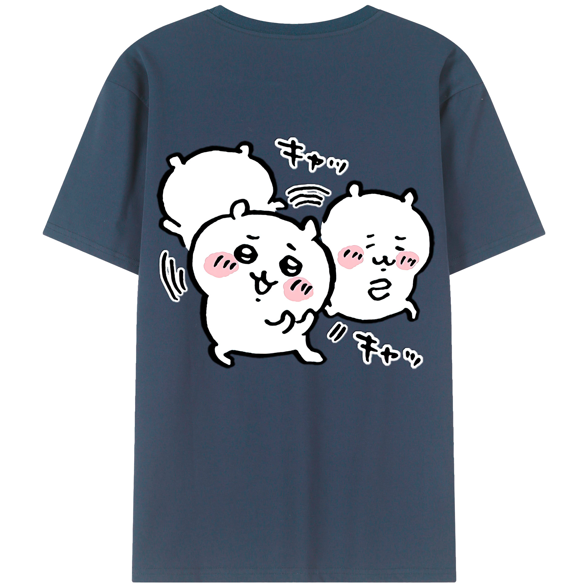 （画像用） ちいかわ ちいかわ Chii-kawa chiikawa レディース半袖Tシャツ(バックプリント)