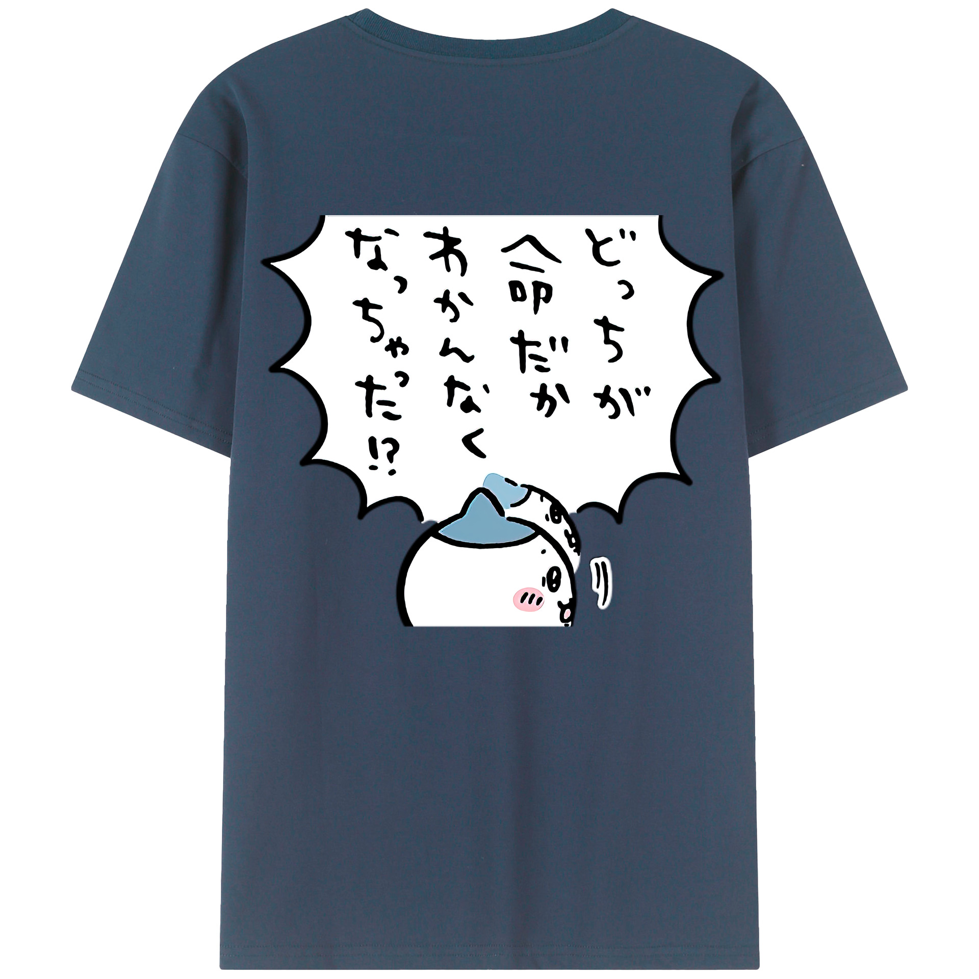 （画像用） ちいかわ ハチワレ Chii-kawa hachiware レディース半袖Tシャツ(バックプリント)