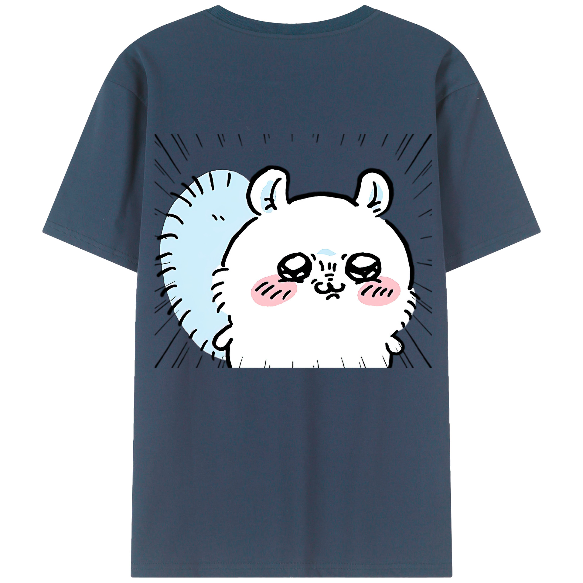 （画像用） ちいかわ モモンガ Chii-kawa Momonga レディース半袖Tシャツ(バックプリント)