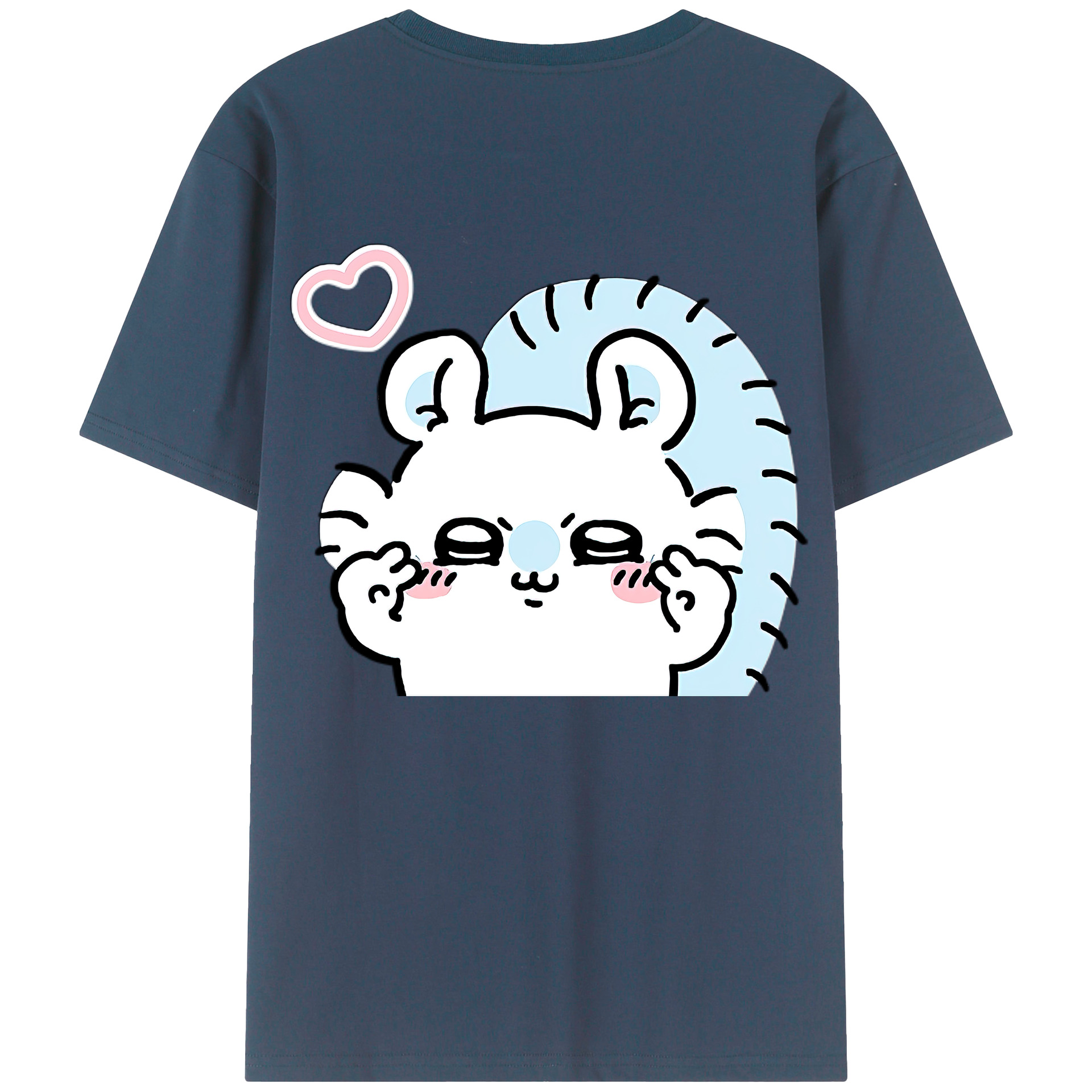 （画像用） ちいかわ モモンガ Chii-kawa Momonga レディース半袖Tシャツ(バックプリント)