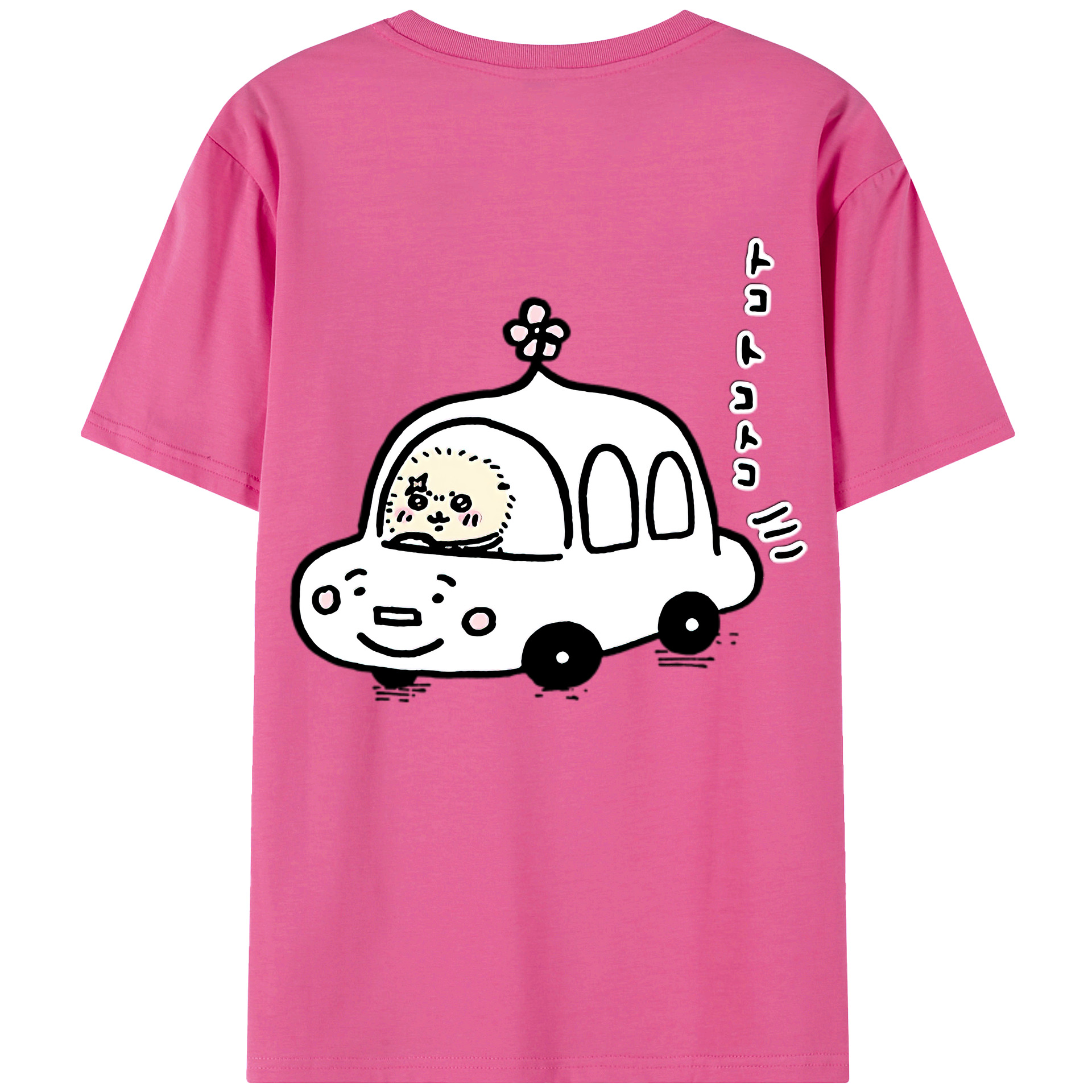 （画像用） ちいかわ ラッコ Chii-kawa Sea otter レディース半袖Tシャツ(バックプリント)