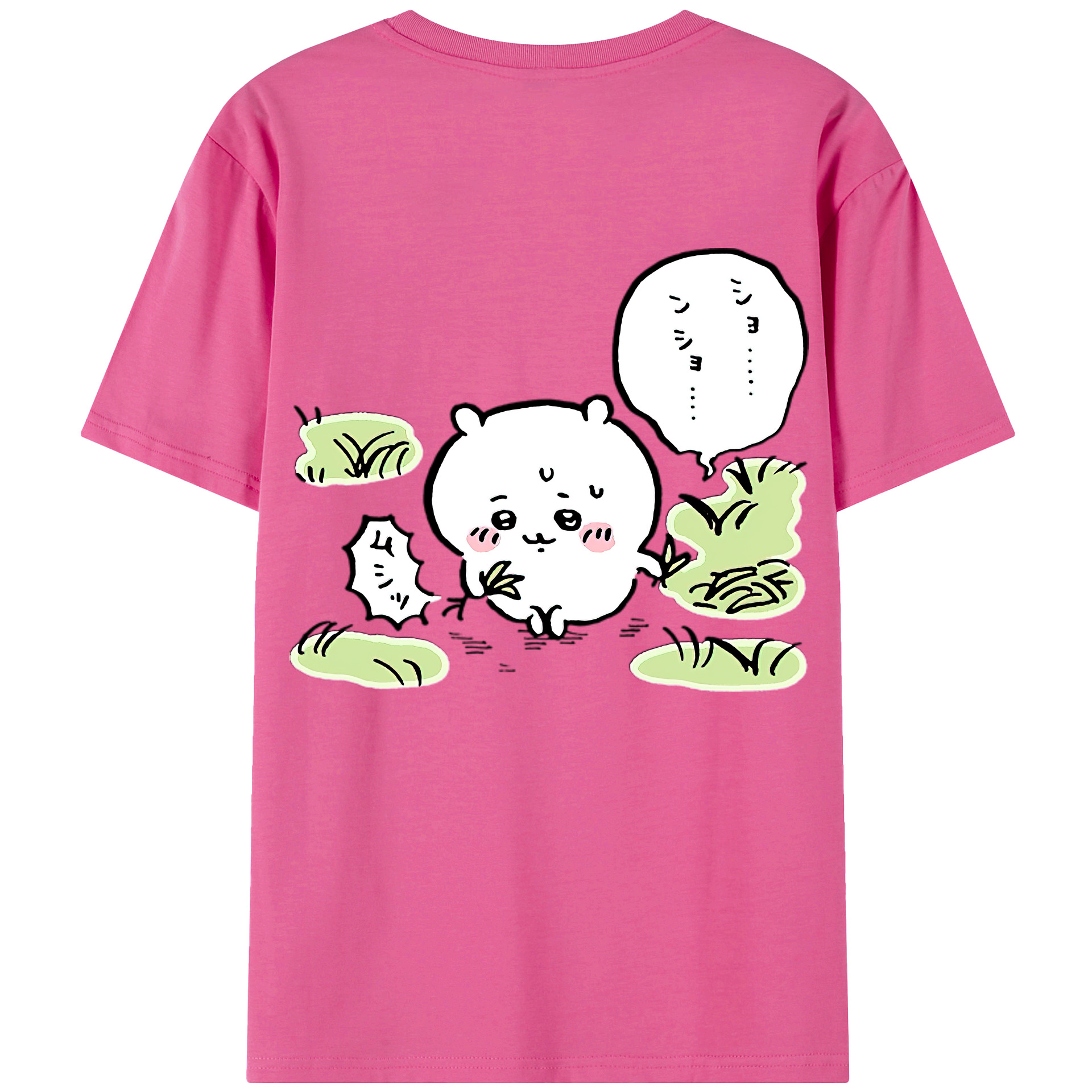 （画像用） ちいかわ ちいかわ Chii-kawa chiikawa レディース半袖Tシャツ(バックプリント)