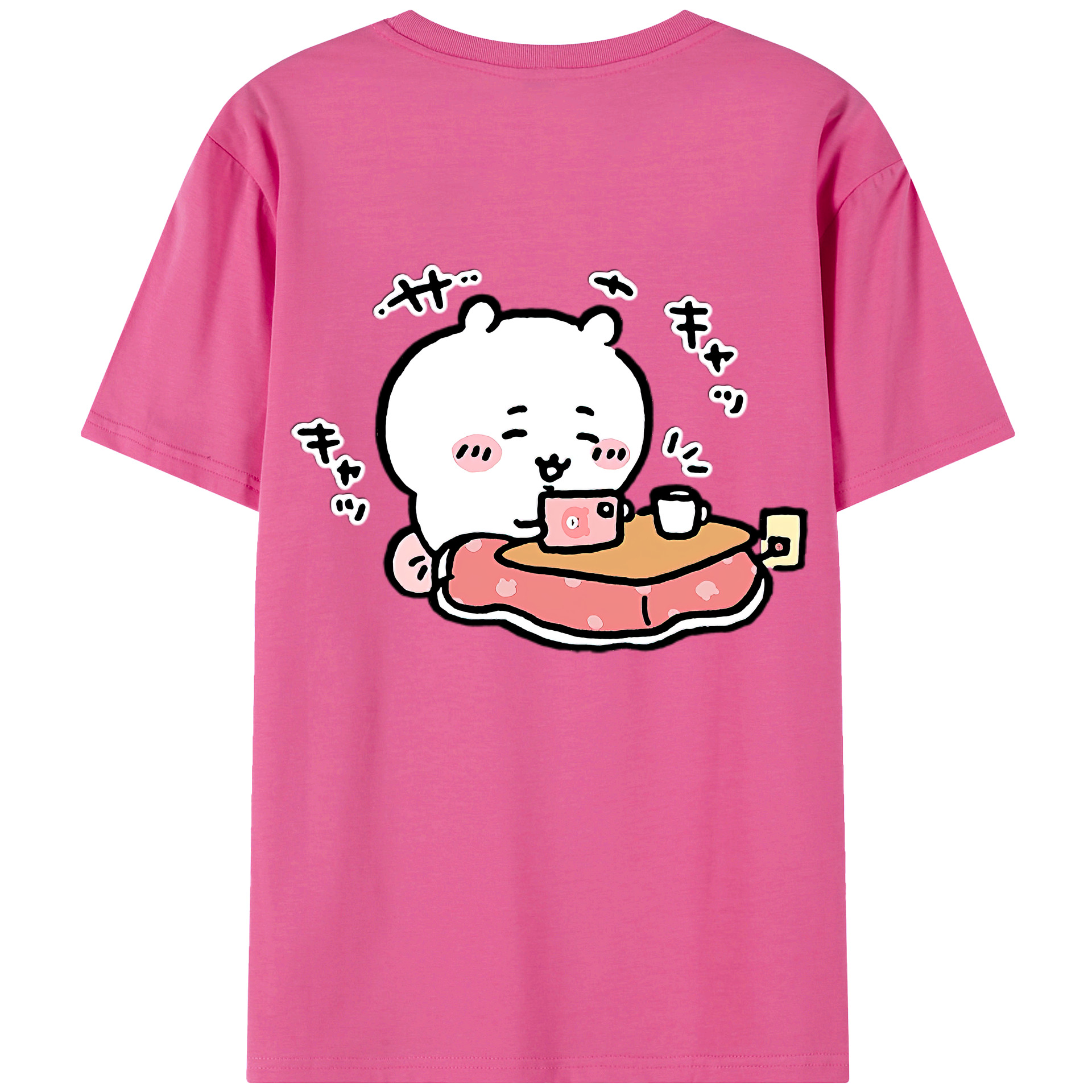 （画像用） ちいかわ ちいかわ Chii-kawa chiikawa レディース半袖Tシャツ(バックプリント)
