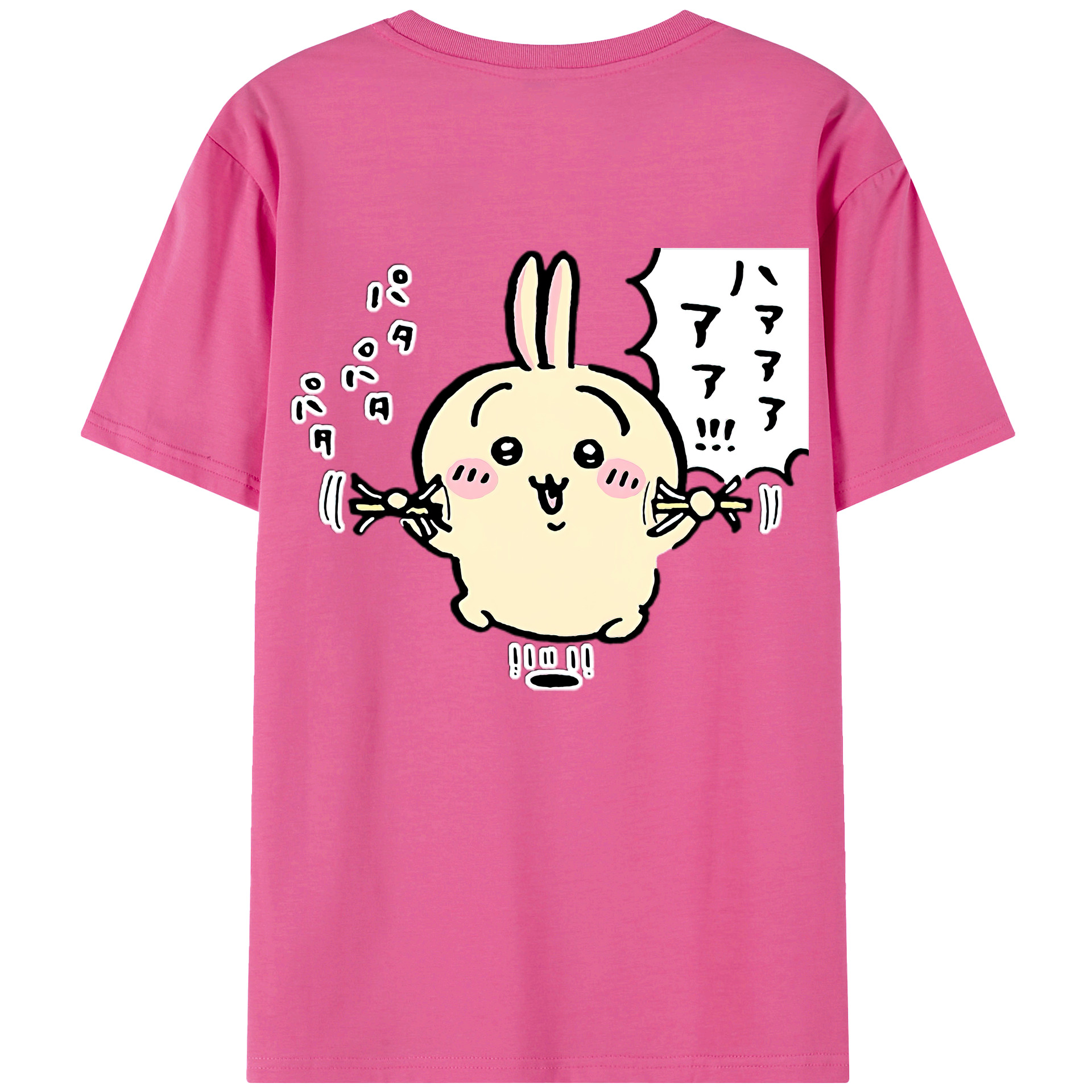 （画像用） ちいかわ うさぎ Chii-kawa usagi レディース半袖Tシャツ(バックプリント)