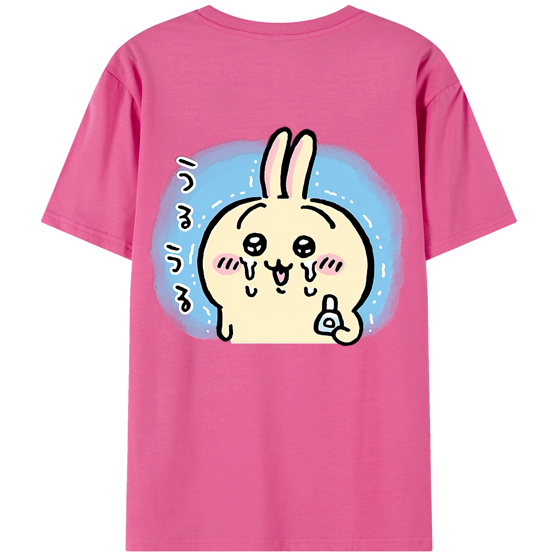 （画像用） ちいかわ うさぎ Chii-kawa usagi レディース半袖Tシャツ(バックプリント)