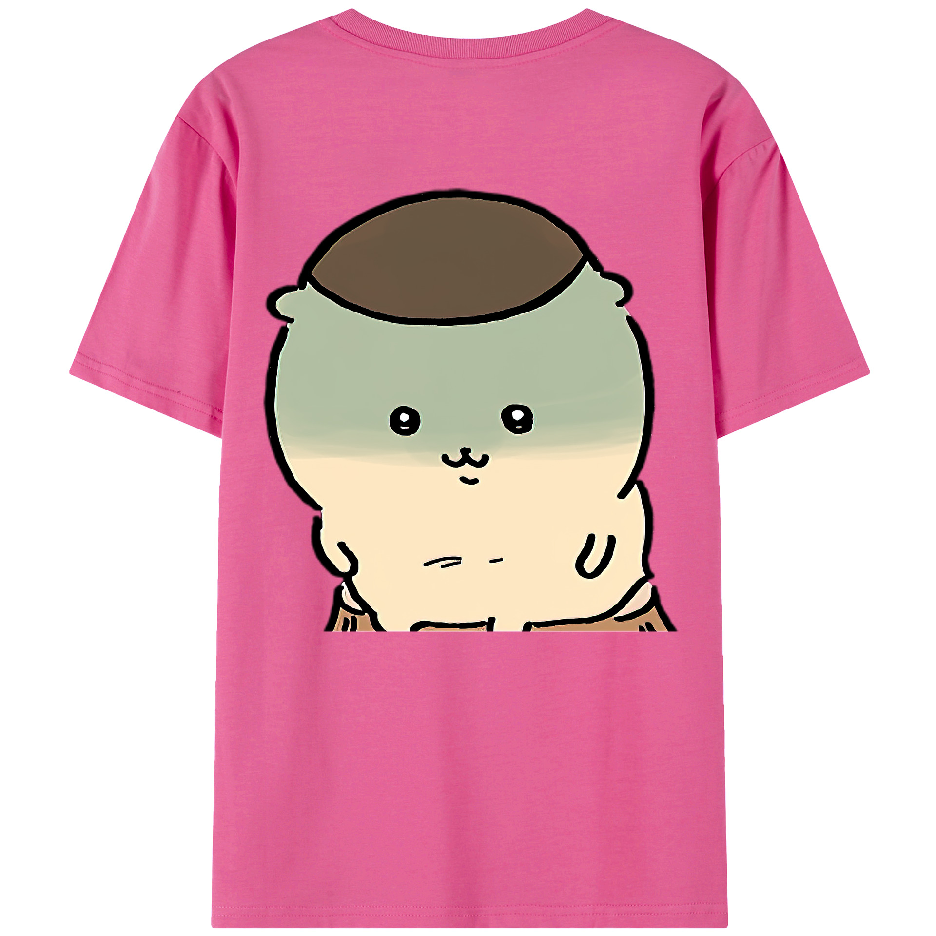 （画像用） ちいかわ くりまんじゅう Chii-kawa kuri manjū レディース半袖Tシャツ(バックプリント)
