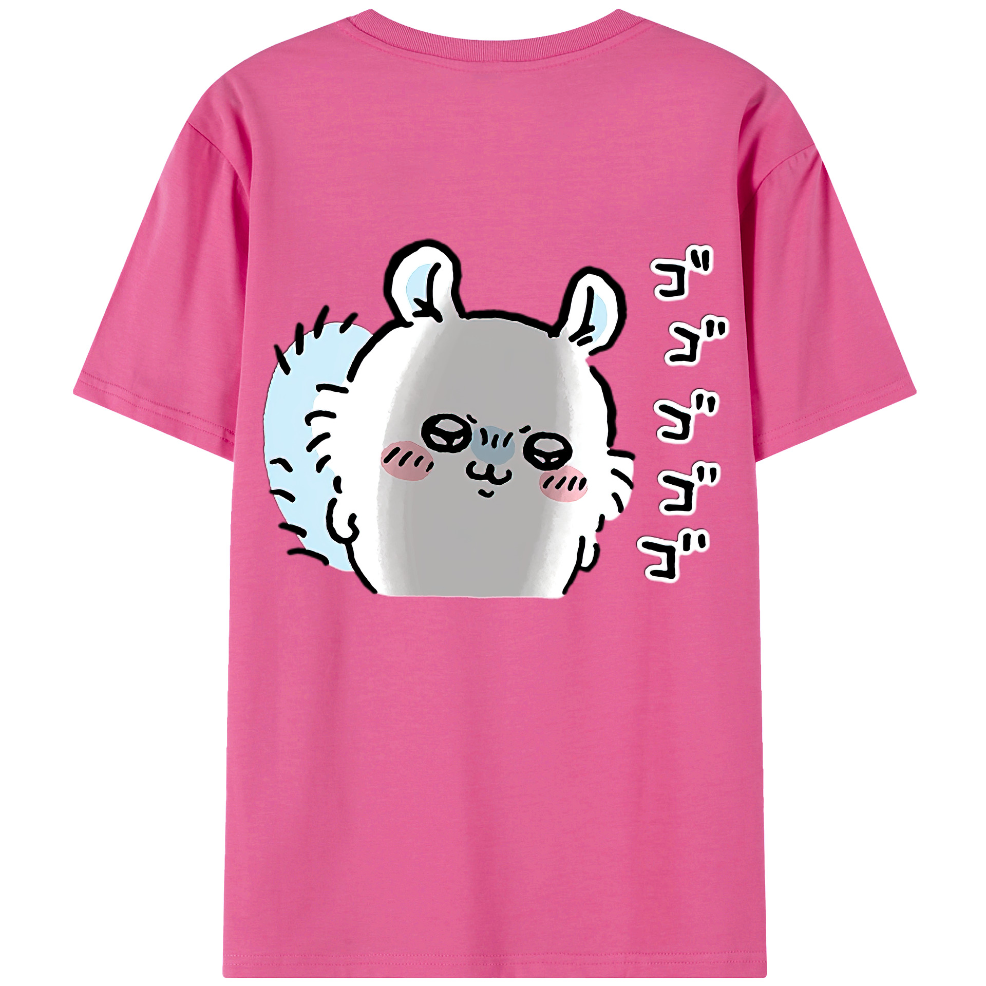（画像用） ちいかわ モモンガ Chii-kawa Momonga レディース半袖Tシャツ(バックプリント)