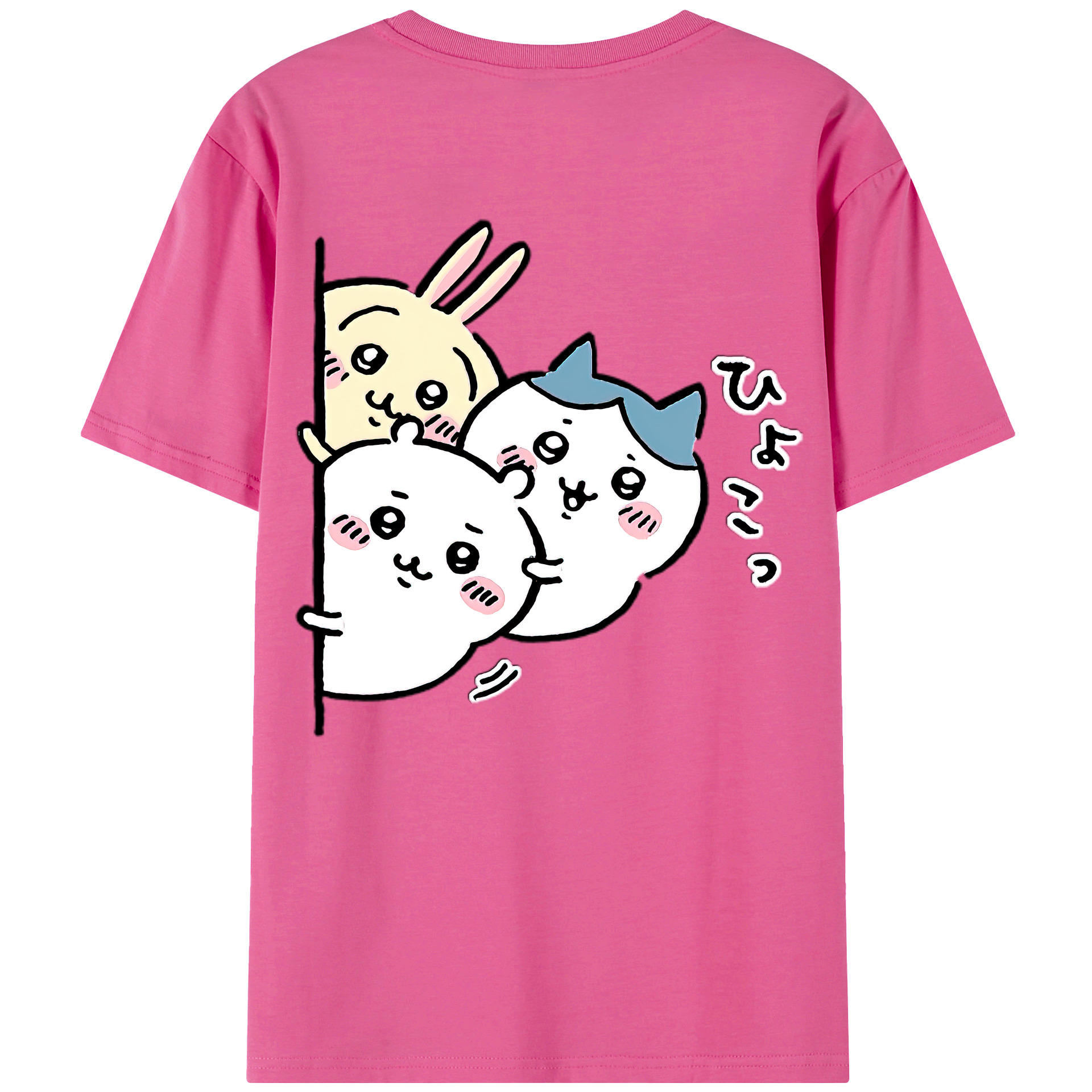 （画像用） ちいかわ うさぎ Chii-kawa usagi レディース半袖Tシャツ(バックプリント)