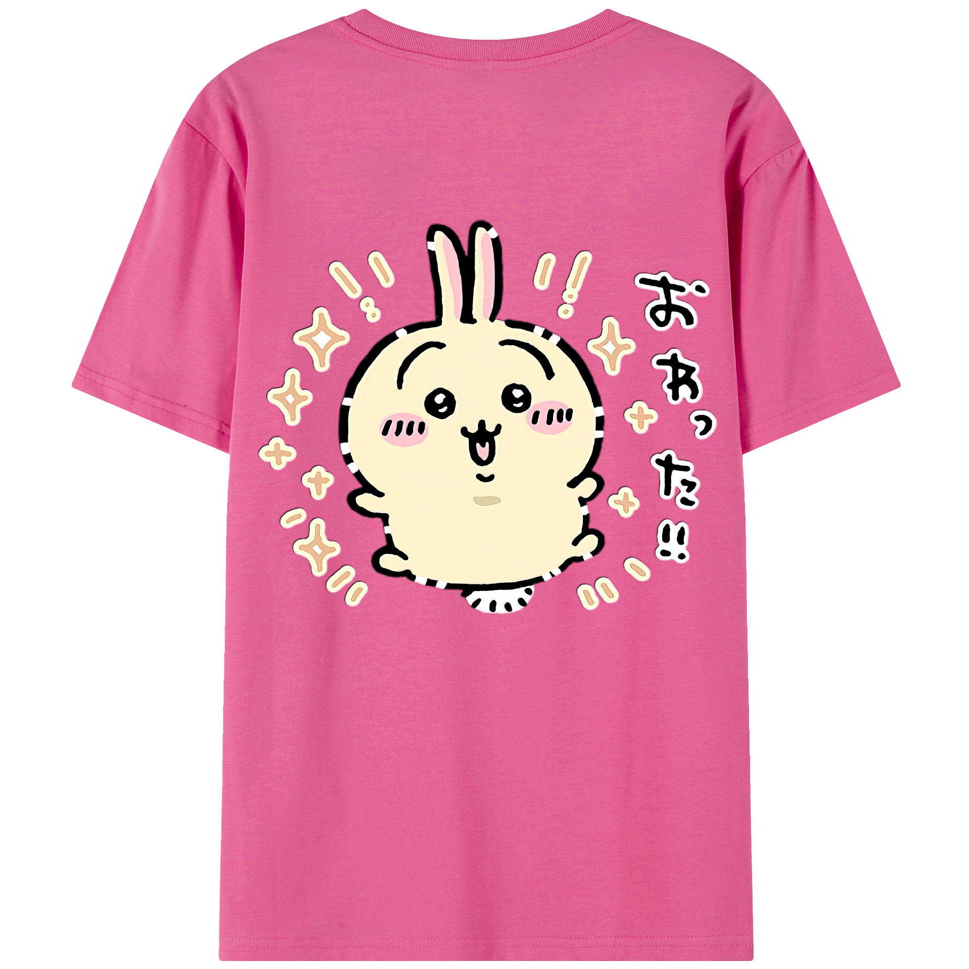 （画像用） ちいかわ うさぎ Chii-kawa usagi レディース半袖Tシャツ(バックプリント)