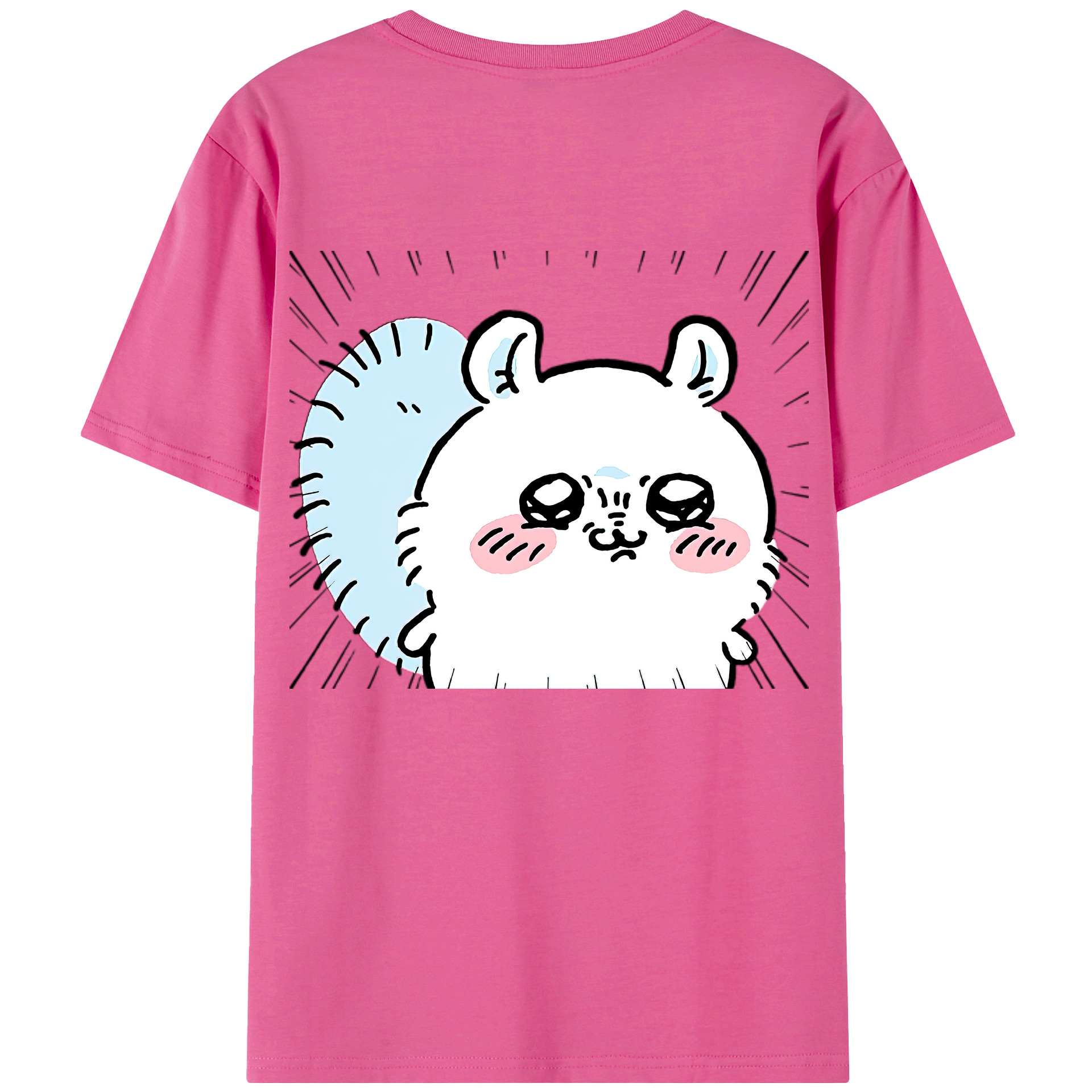 （画像用） ちいかわ モモンガ Chii-kawa Momonga レディース半袖Tシャツ(バックプリント)