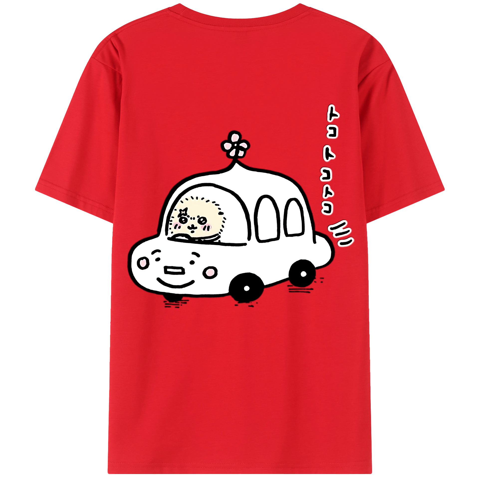 （画像用） ちいかわ ラッコ Chii-kawa Sea otter レディース半袖Tシャツ(バックプリント)