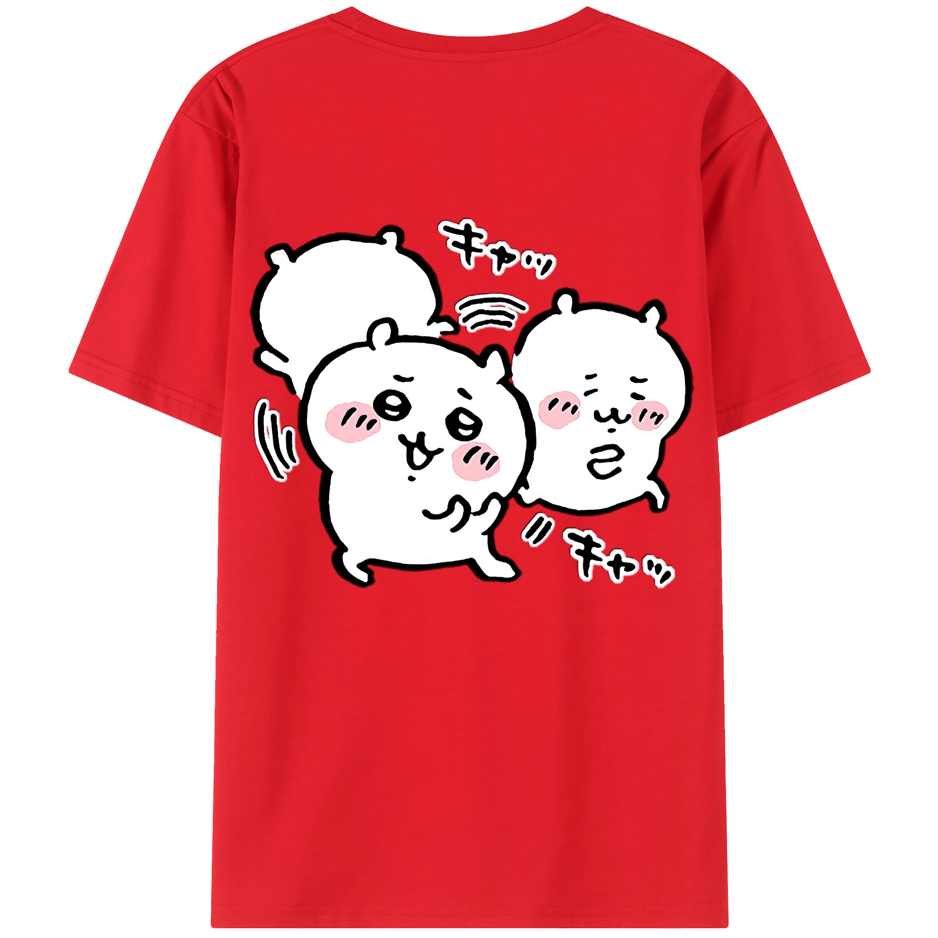 （画像用） ちいかわ ちいかわ Chii-kawa chiikawa レディース半袖Tシャツ(バックプリント)